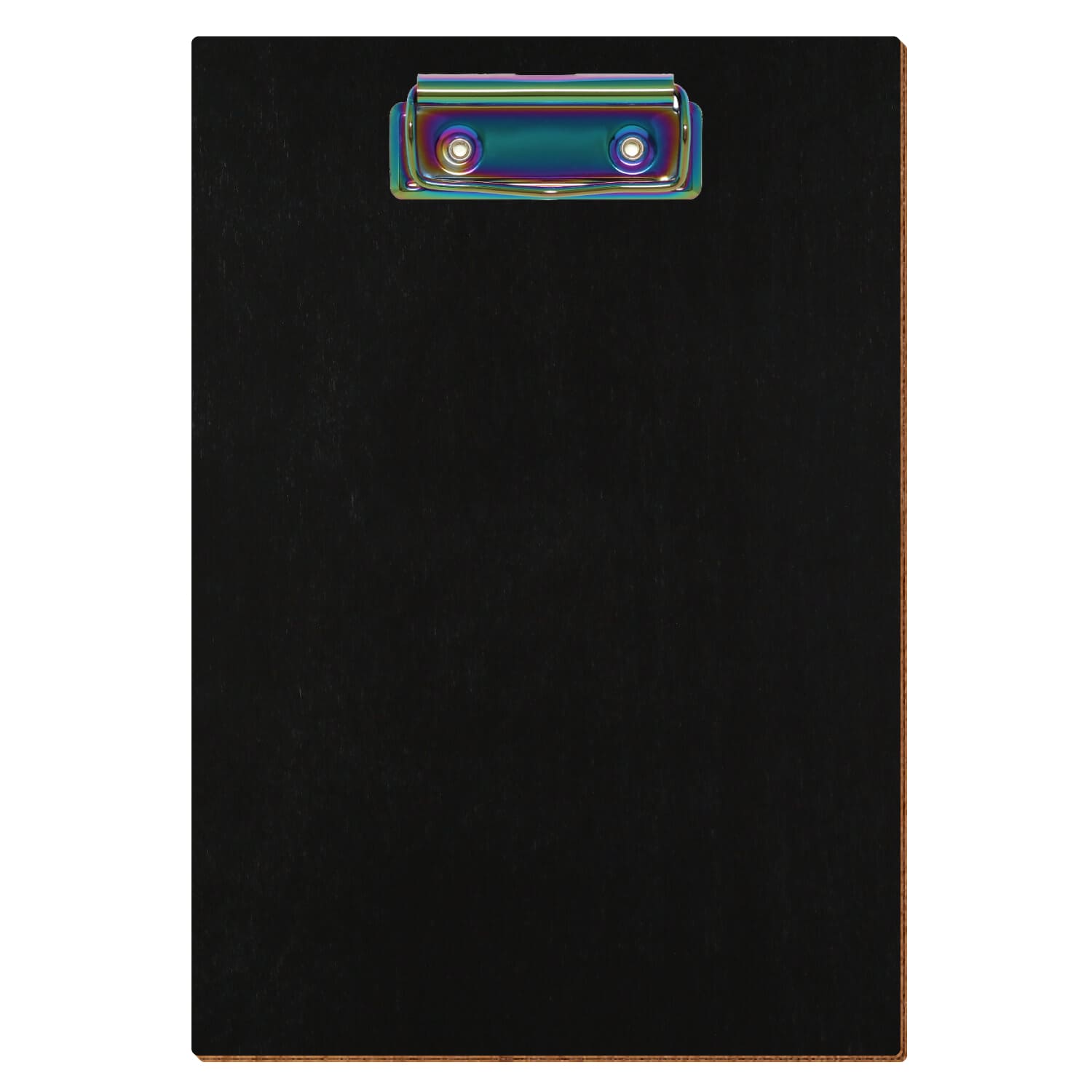 Klemmbrett Standardform Schwarz A5 hochkant Bügelklemme Regenbogen