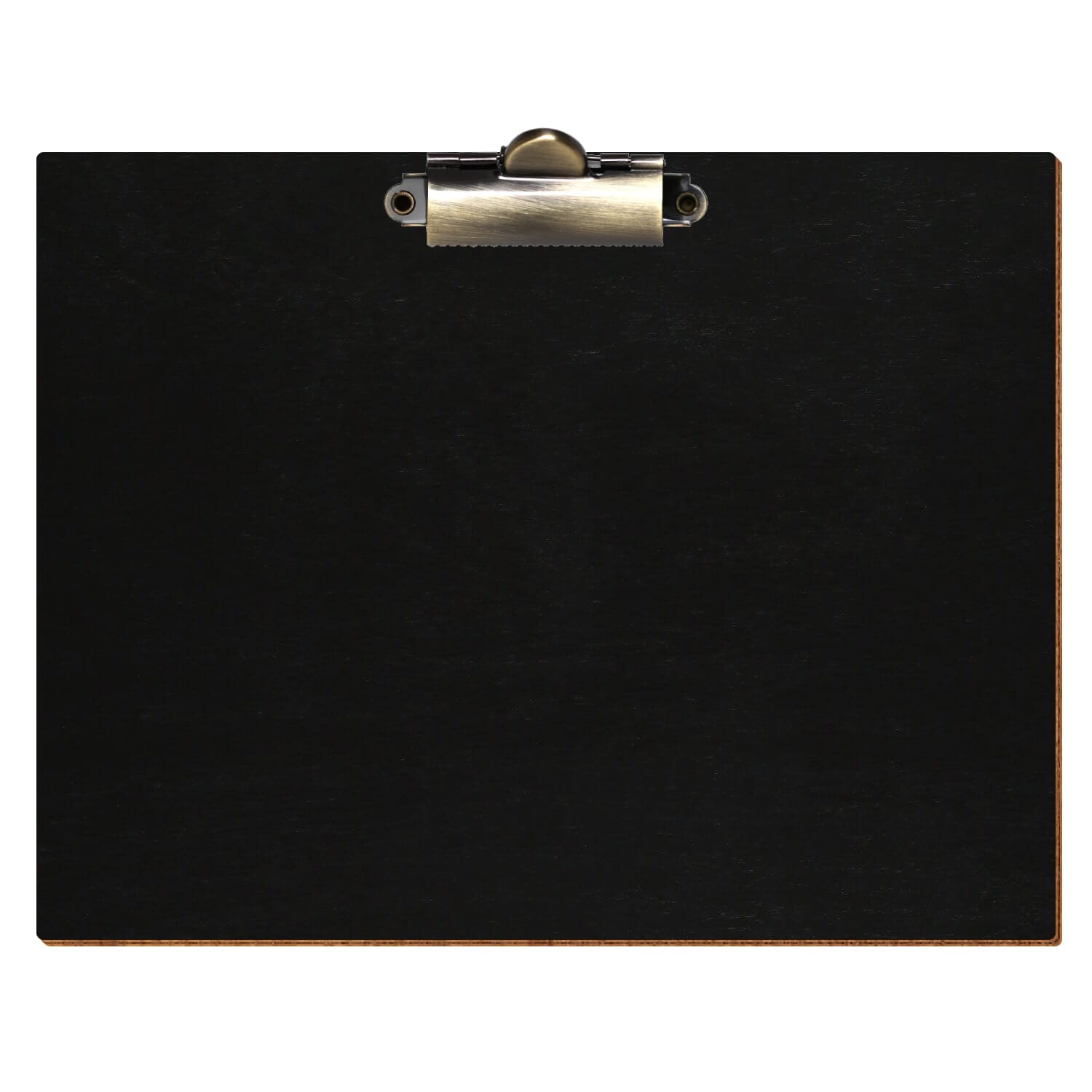 Klemmbrett Standardform Schwarz A5 querkant Zahnklemme antik