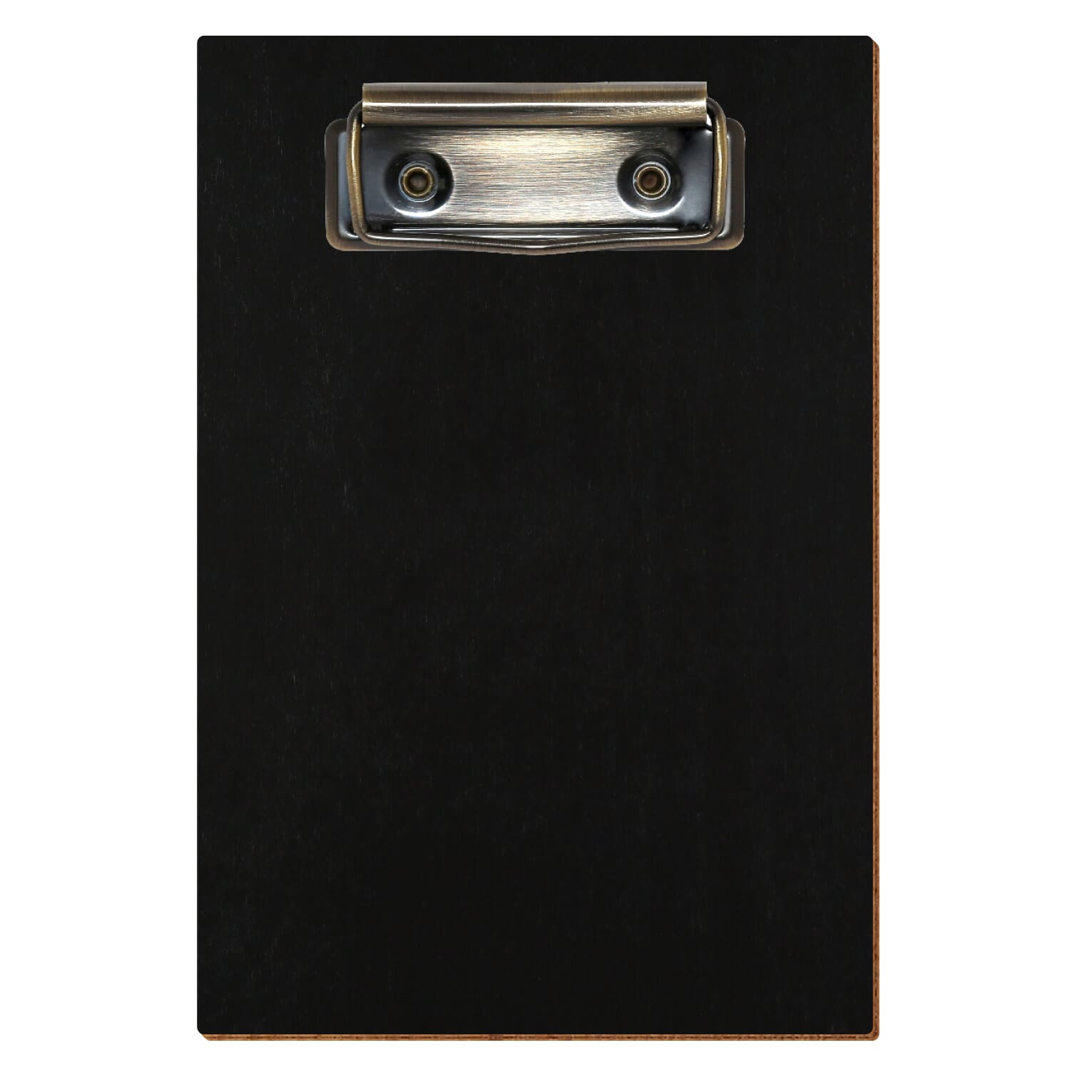 Klemmbrett Standardform Schwarz A6 hochkant Bügelklemme antik