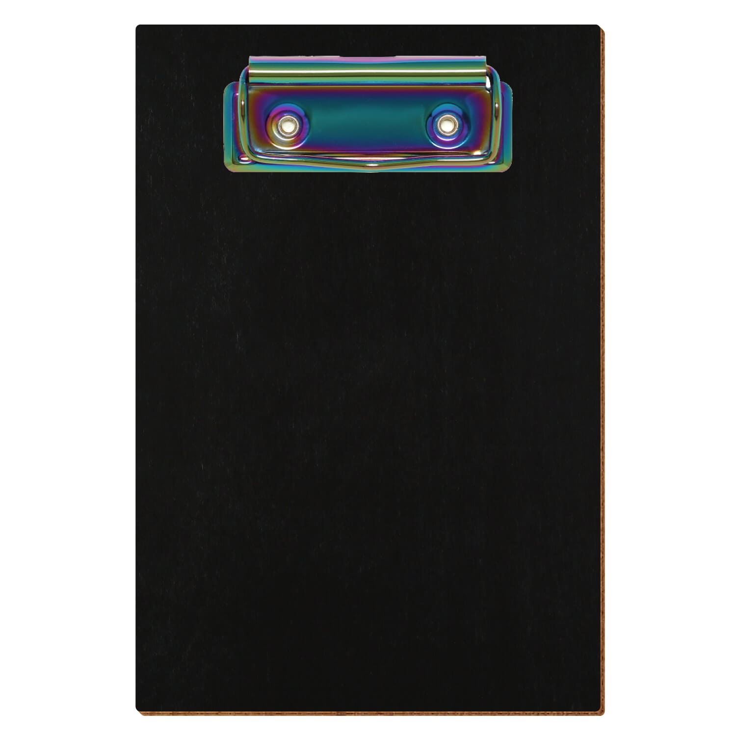 Klemmbrett Standardform Schwarz A6 hochkant Bügelklemme Regenbogen