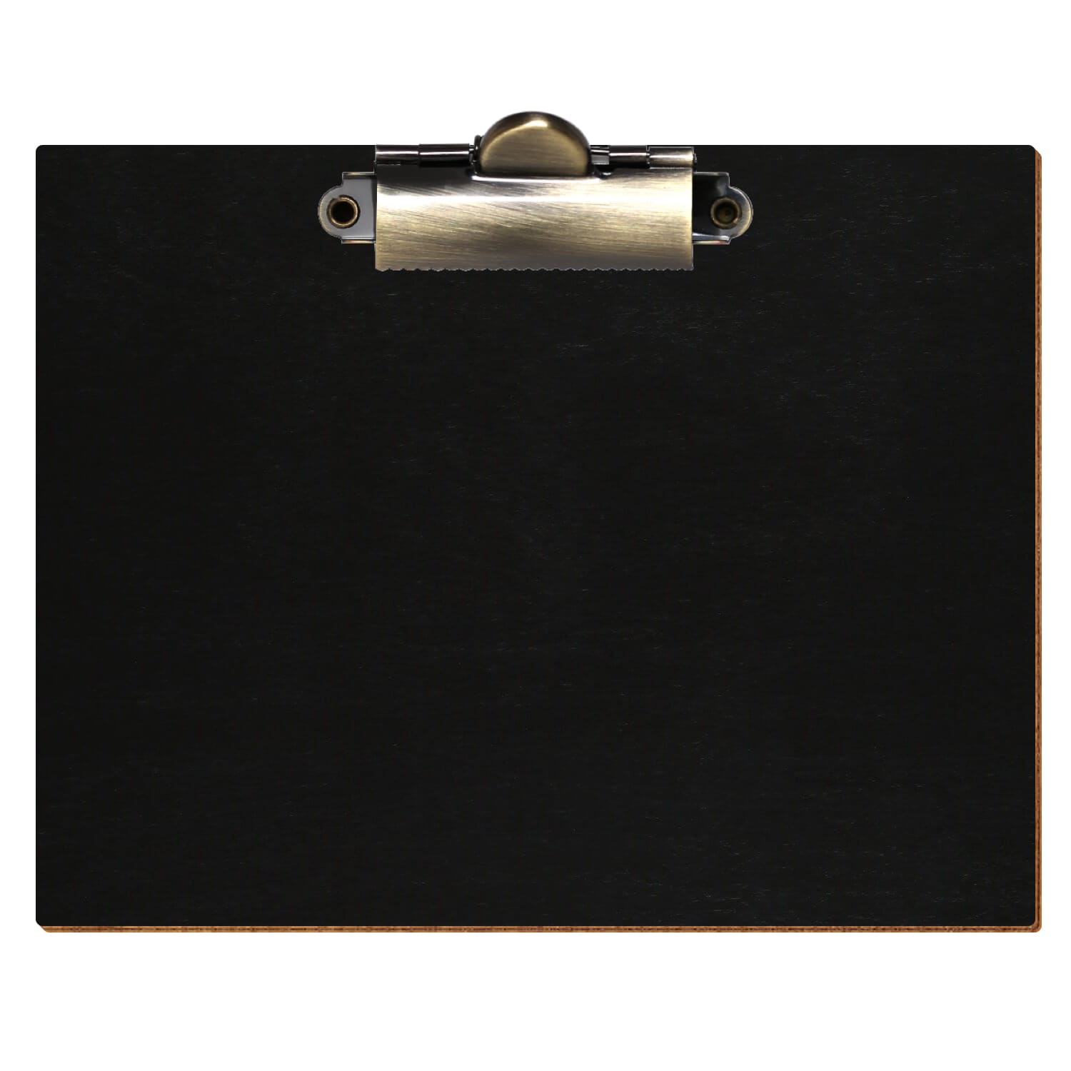 Klemmbrett Standardform Schwarz A6 querkant Zahnklemme antik