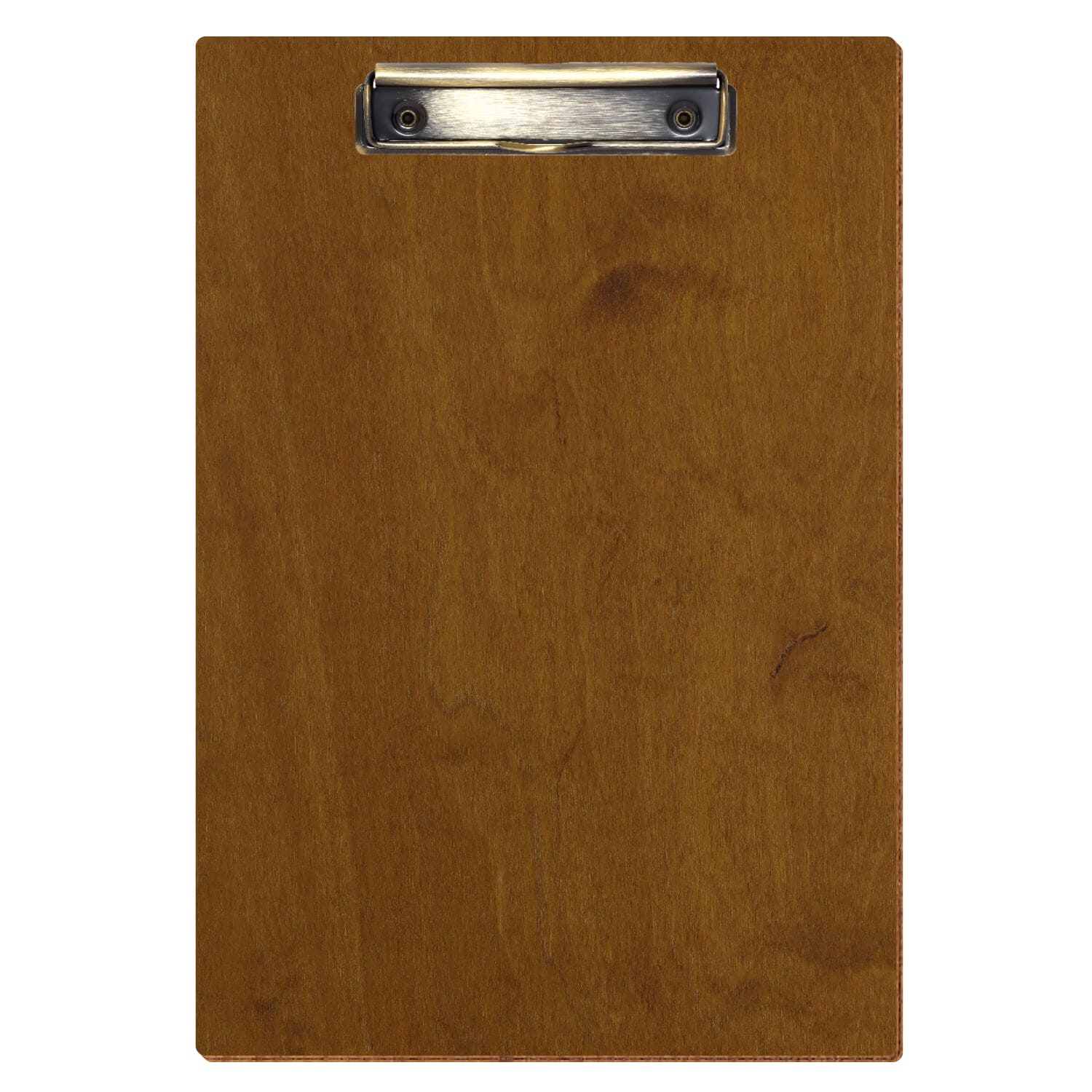 Klemmbrett Standardform Teak A4 hochkant Bügelklemme antik