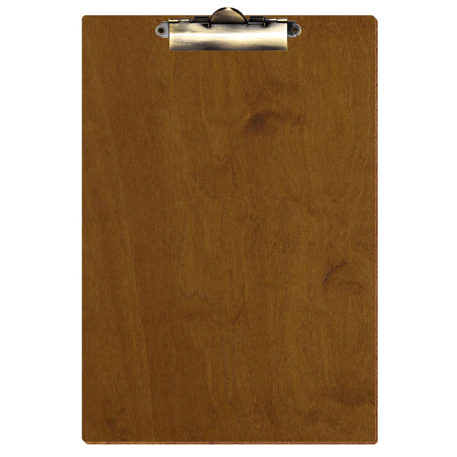 Klemmbrett Standardform Teak A4 hochkant Zahnklemme antik