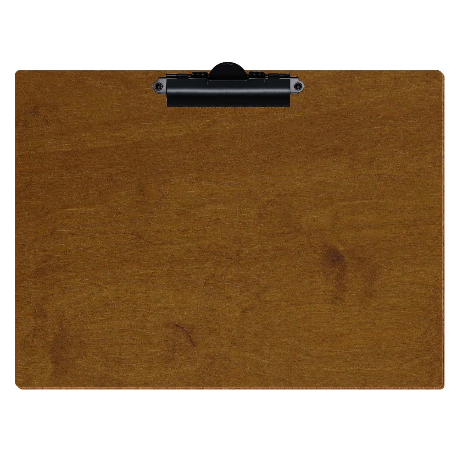 Klemmbrett Standardform Teak A4 querkant Zahnklemme schwarz