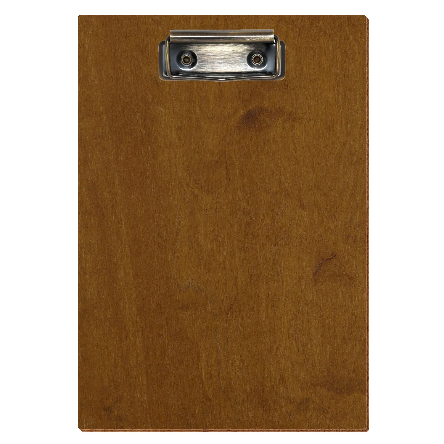 Klemmbrett Standardform Teak A5 hochkant Bügelklemme antik