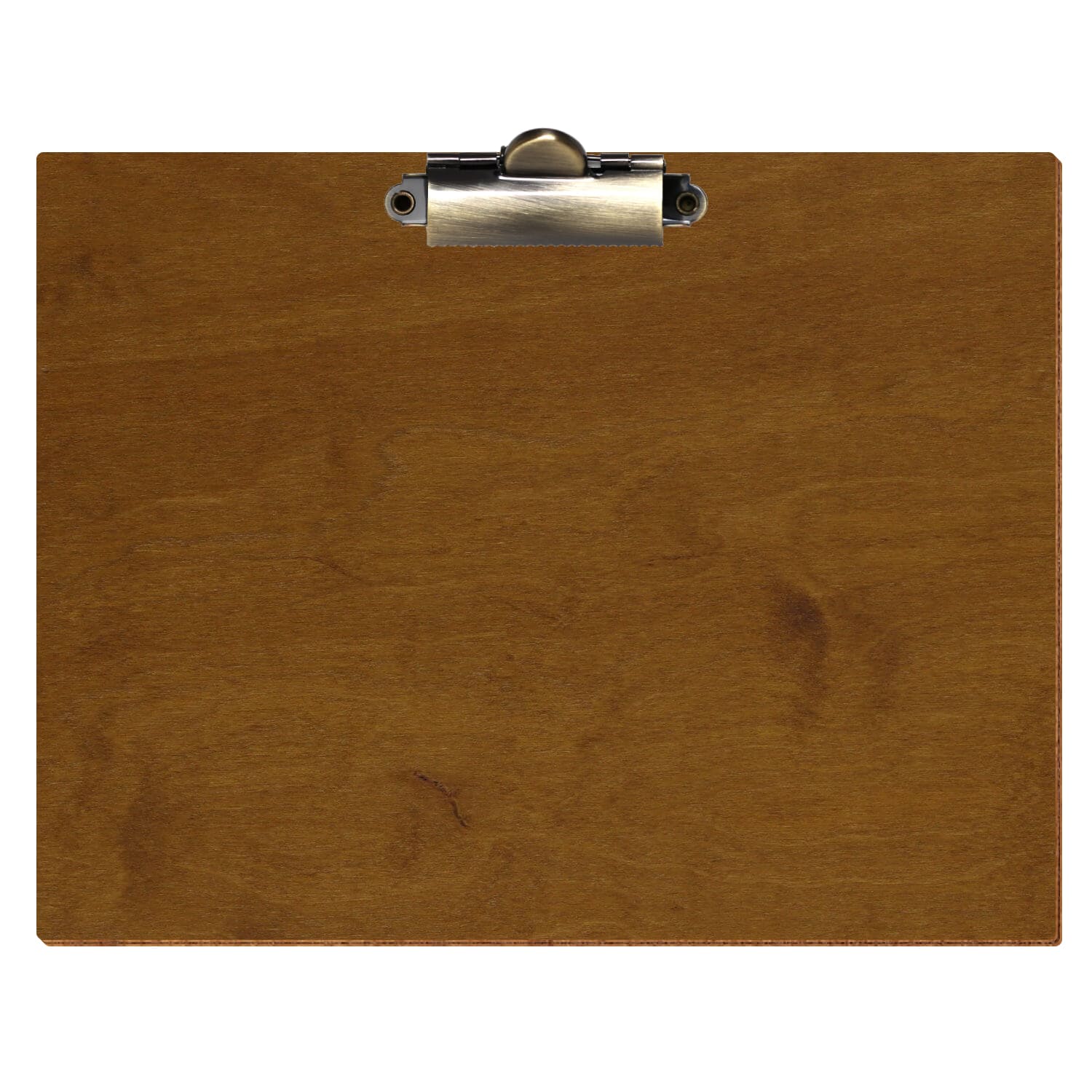 Klemmbrett Standardform Teak A5 querkant Zahnklemme antik