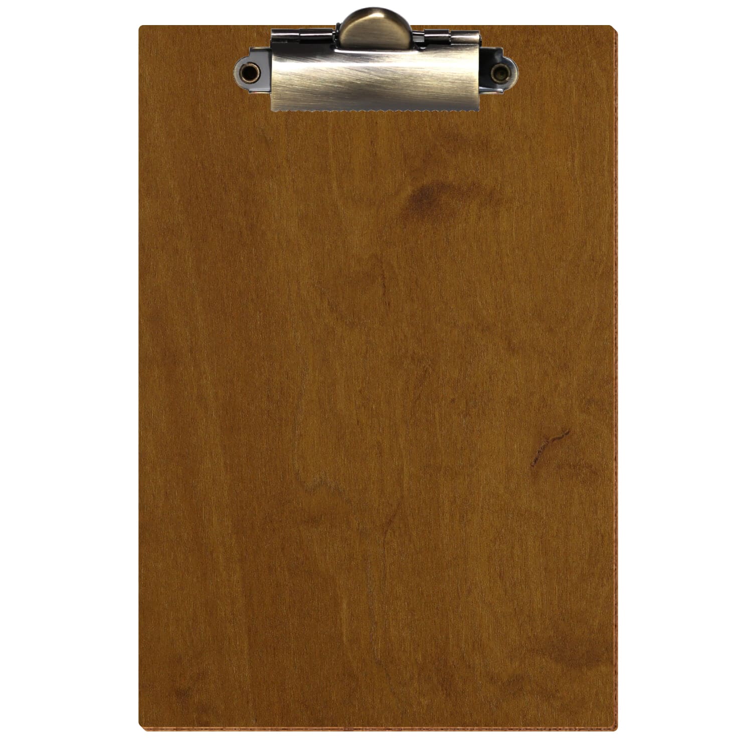 Klemmbrett Standardform Teak A6 hochkant Zahnklemme antik