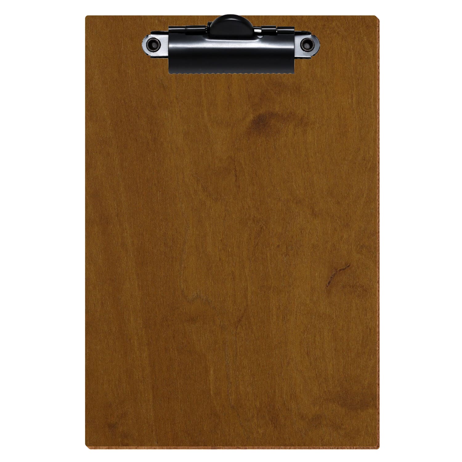 Klemmbrett Standardform Teak A6 hochkant Zahnklemme schwarz