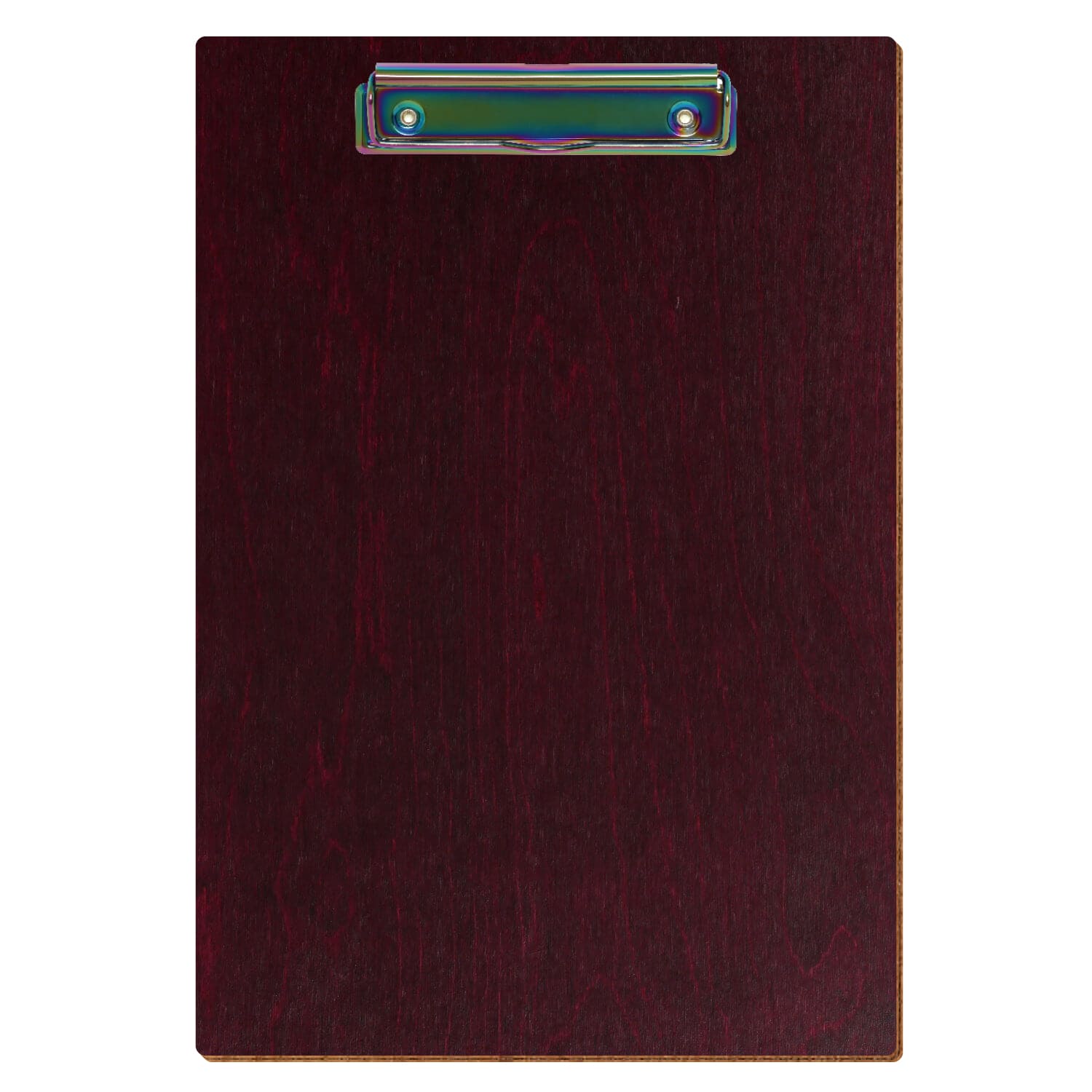 Klemmbrett Standardform Violett A4 hochkant Bügelklemme Regenbogen