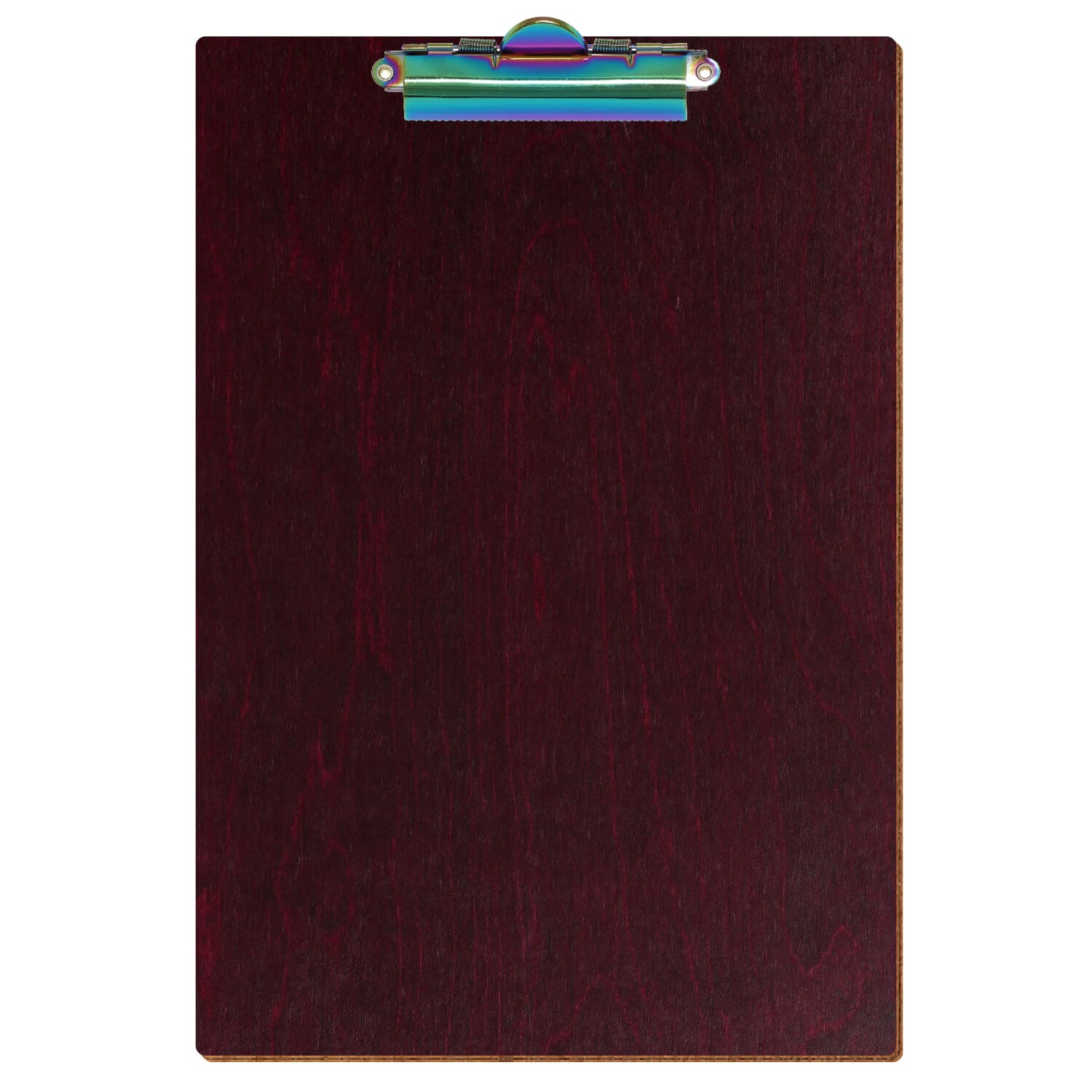 Klemmbrett Standardform Violett A4 hochkant Zahnklemme Regenbogen