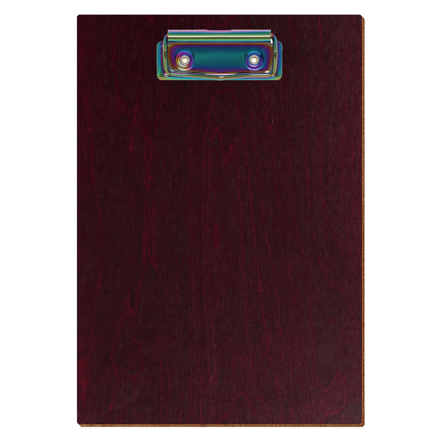 Klemmbrett Standardform Violett A5 hochkant Bügelklemme Regenbogen