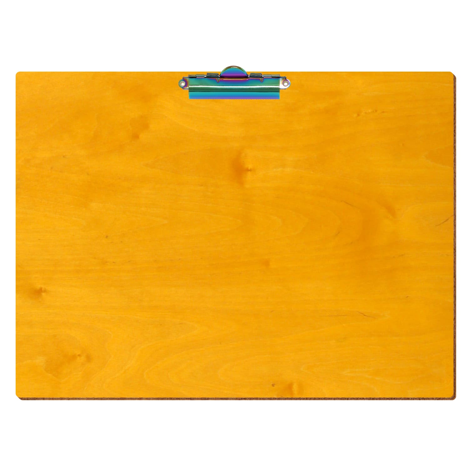 Klemmbrett Standardform Zitronengelb A3 querkant Zahnklemme Regenbogen