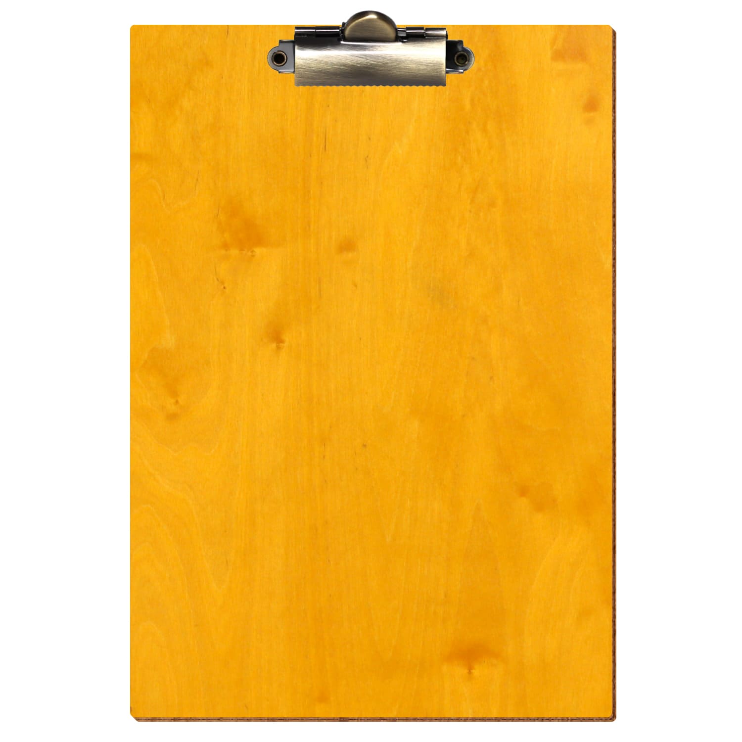 Klemmbrett Standardform Zitronengelb A5 hochkant Zahnklemme antik
