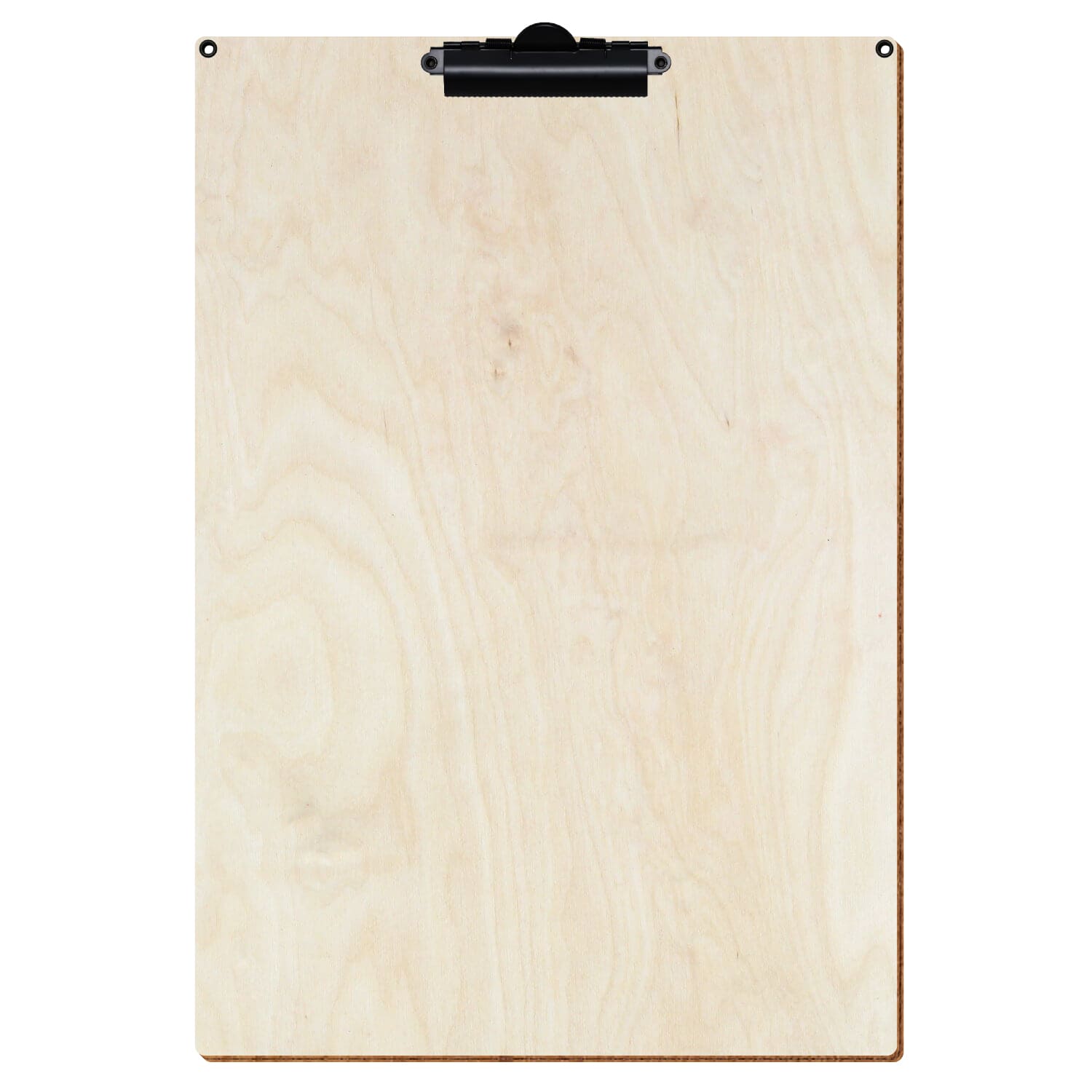 Klemmbrett Standardform Birke natur mit 2 Ösen A3 hochkant Zahnklemme schwarz