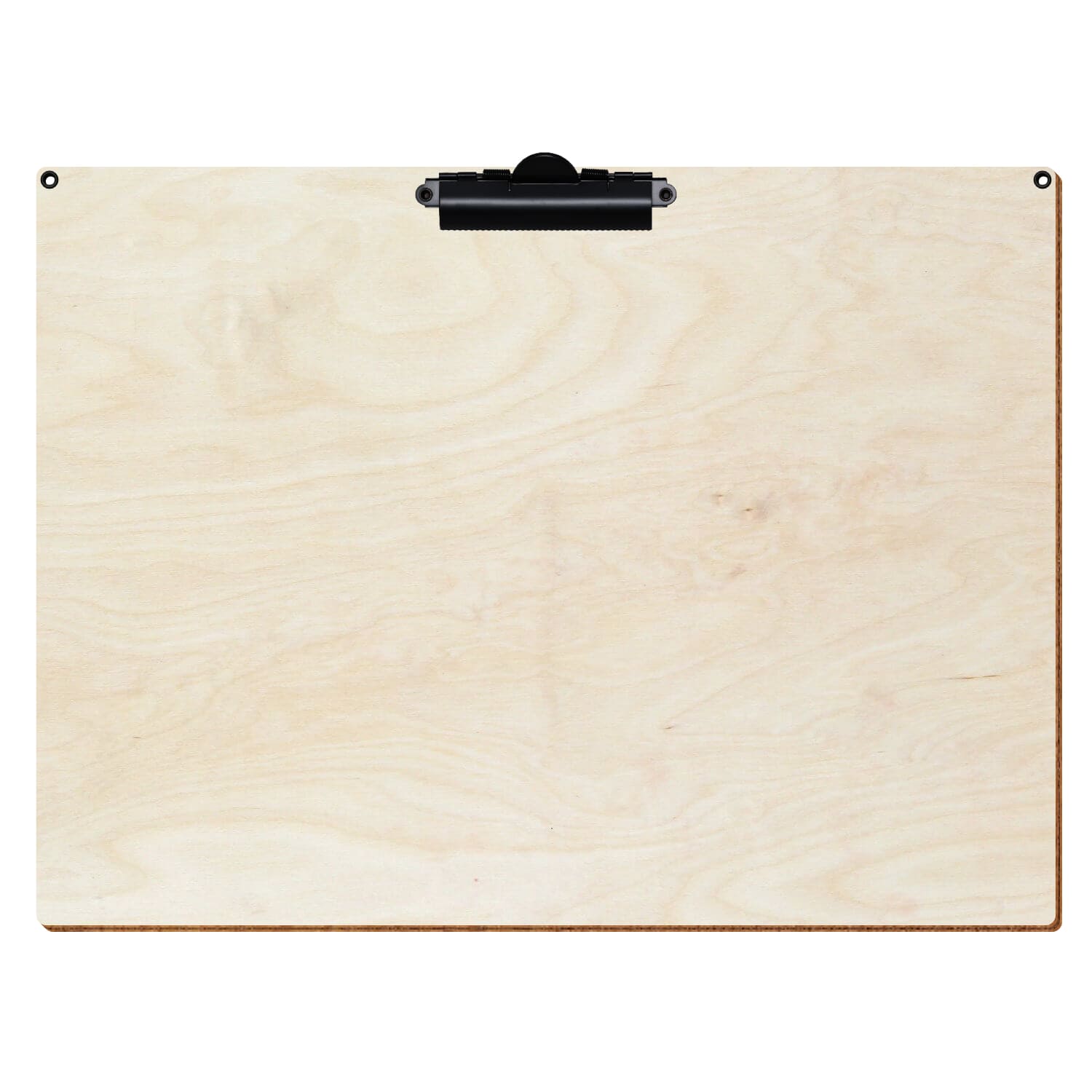 Klemmbrett Standardform Birke natur mit 2 Ösen A3 querkant Zahnklemme schwarz