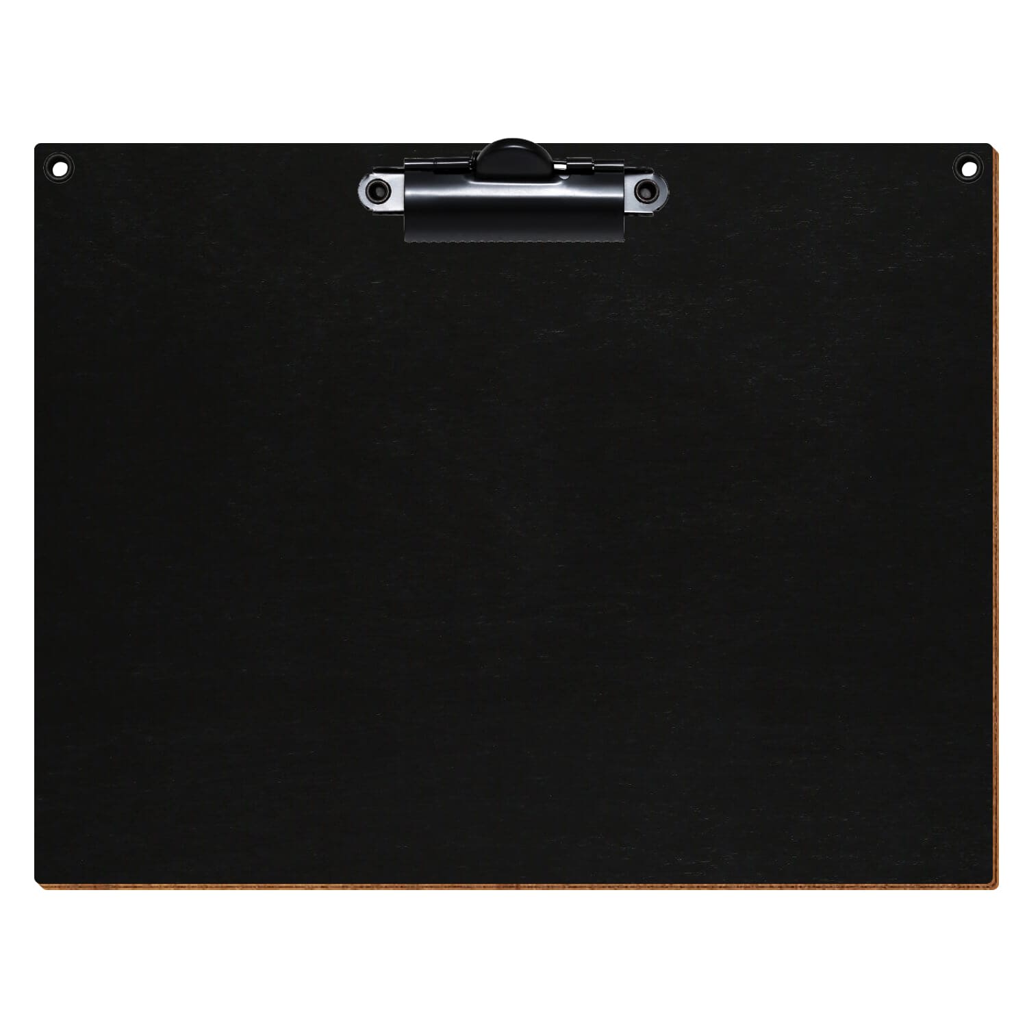 Klemmbrett Standardform Schwarz mit 2 Ösen A5 querkant Zahnklemme schwarz