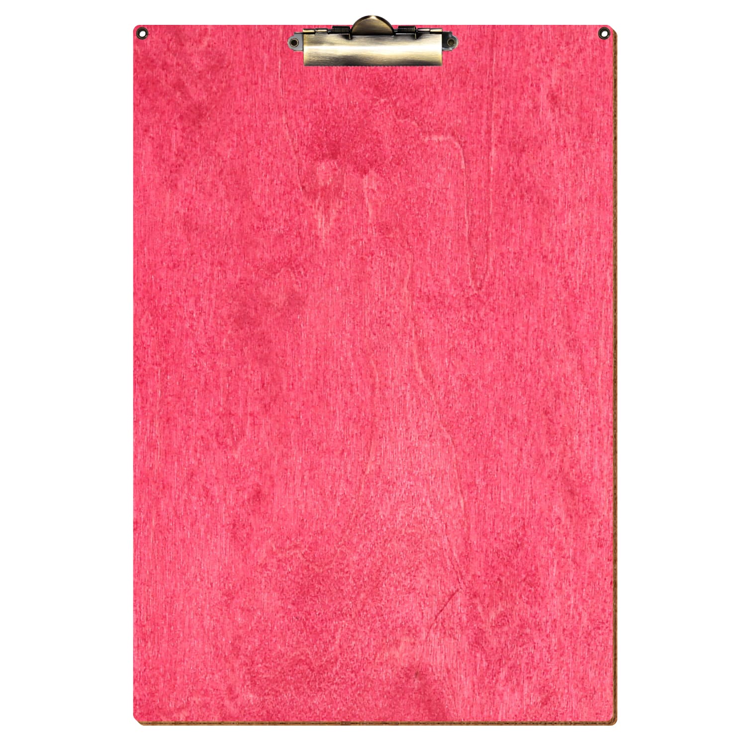 Klemmbrett Standardform Dunkelpink mit 2 Ösen A3 hochkant Zahnklemme antik