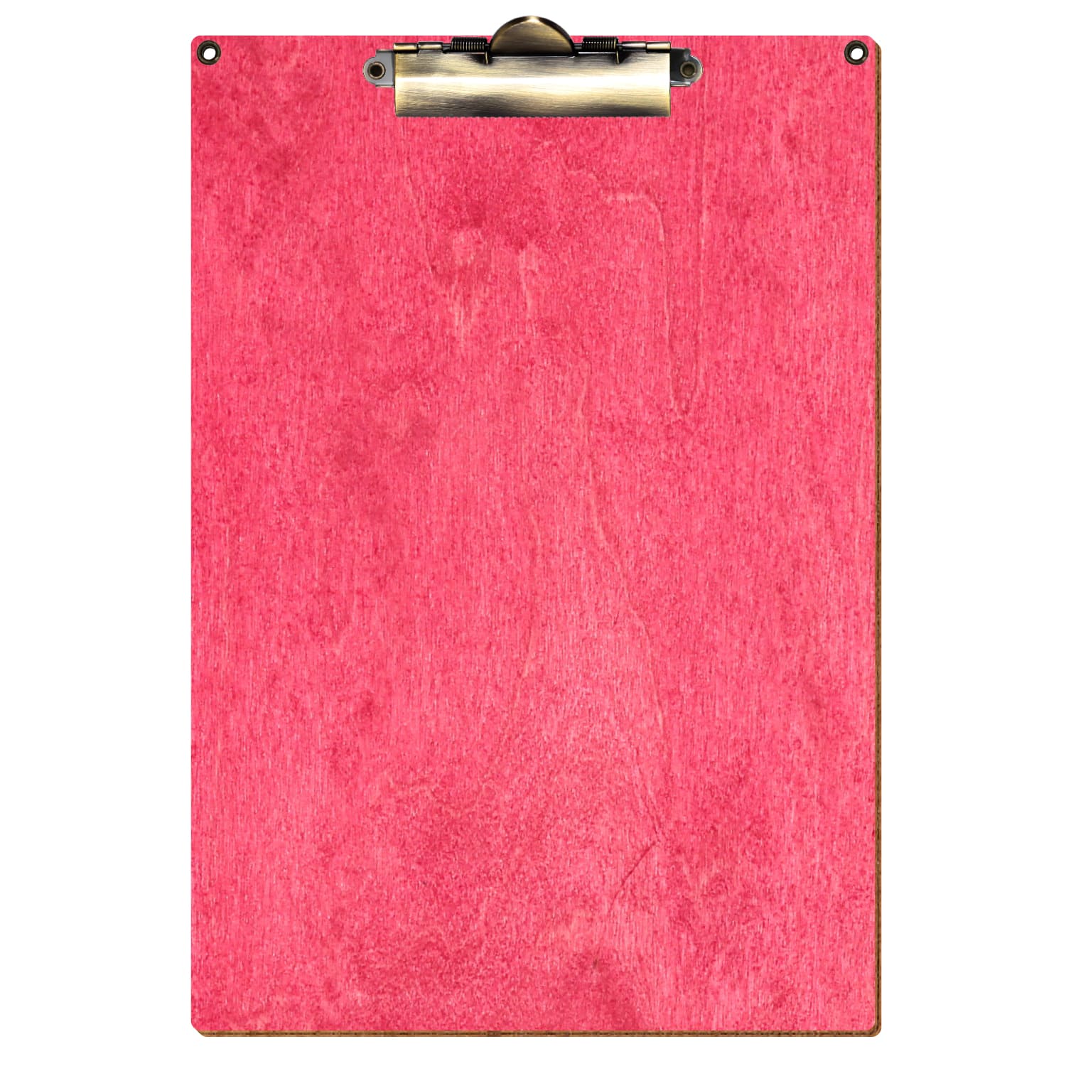 Klemmbrett Standardform Dunkelpink mit 2 Ösen A4 hochkant Zahnklemme antik