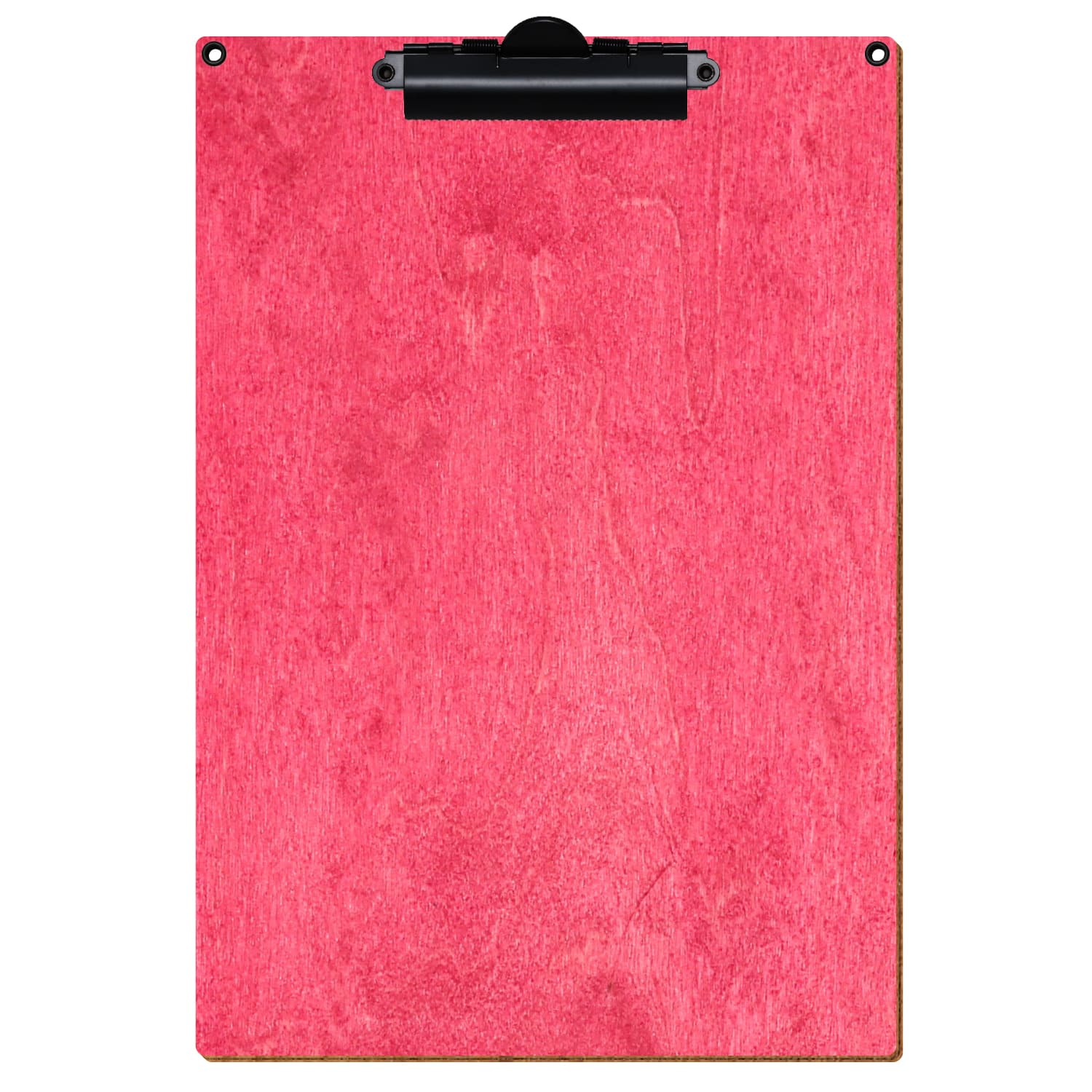 Klemmbrett Standardform Dunkelpink mit 2 Ösen A4 hochkant Zahnklemme schwarz