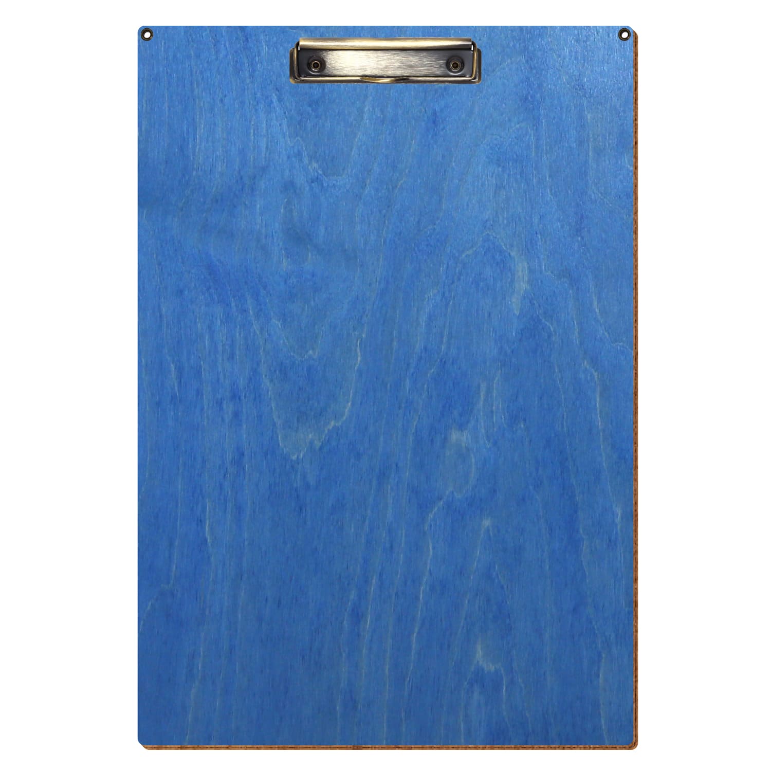 Klemmbrett Standardform Kornblumenblau mit 2 Ösen A3 hochkant Bügelklemme antik