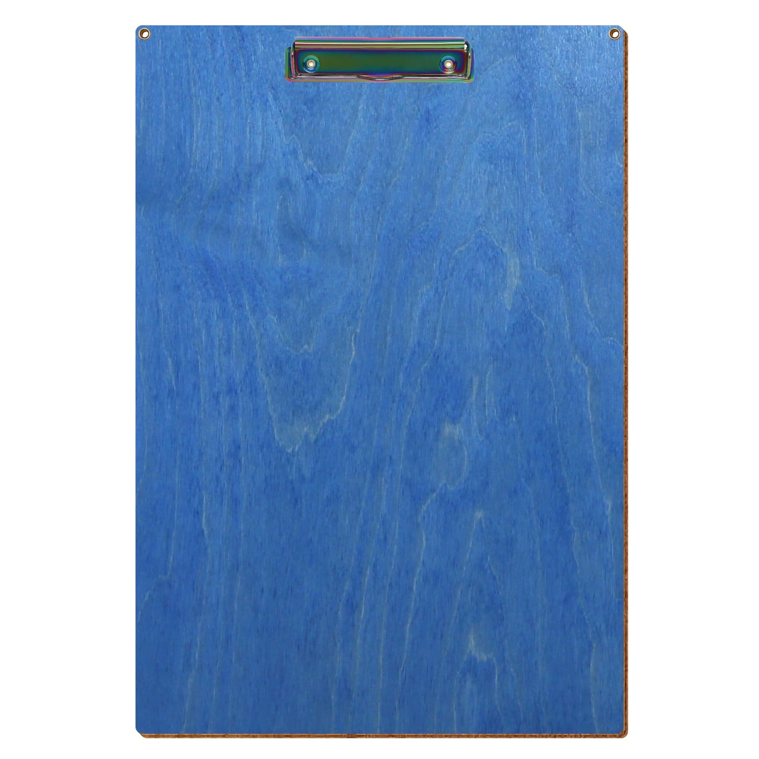 Klemmbrett Standardform Kornblumenblau mit 2 Ösen A3 hochkant Bügelklemme Regenbogen