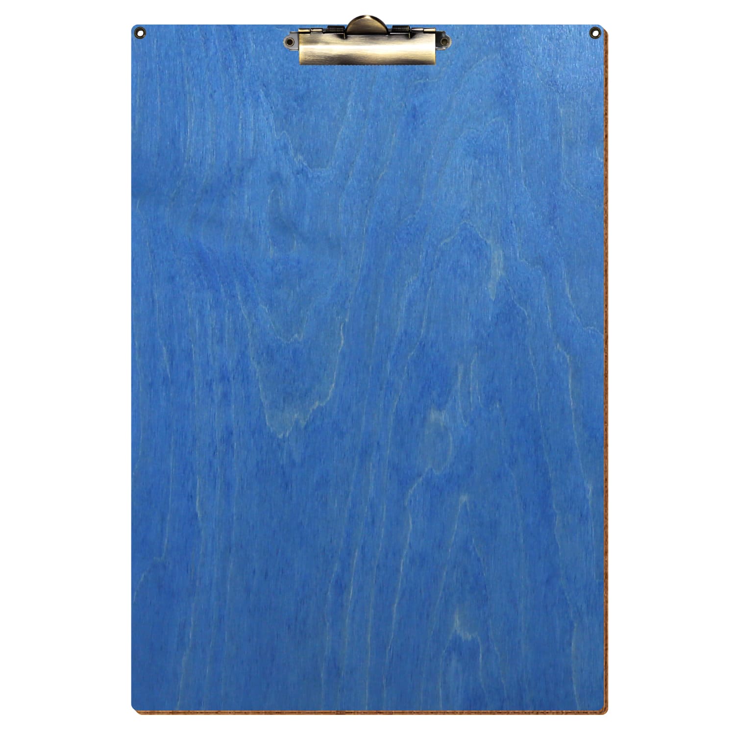 Klemmbrett Standardform Kornblumenblau mit 2 Ösen A3 hochkant Zahnklemme antik