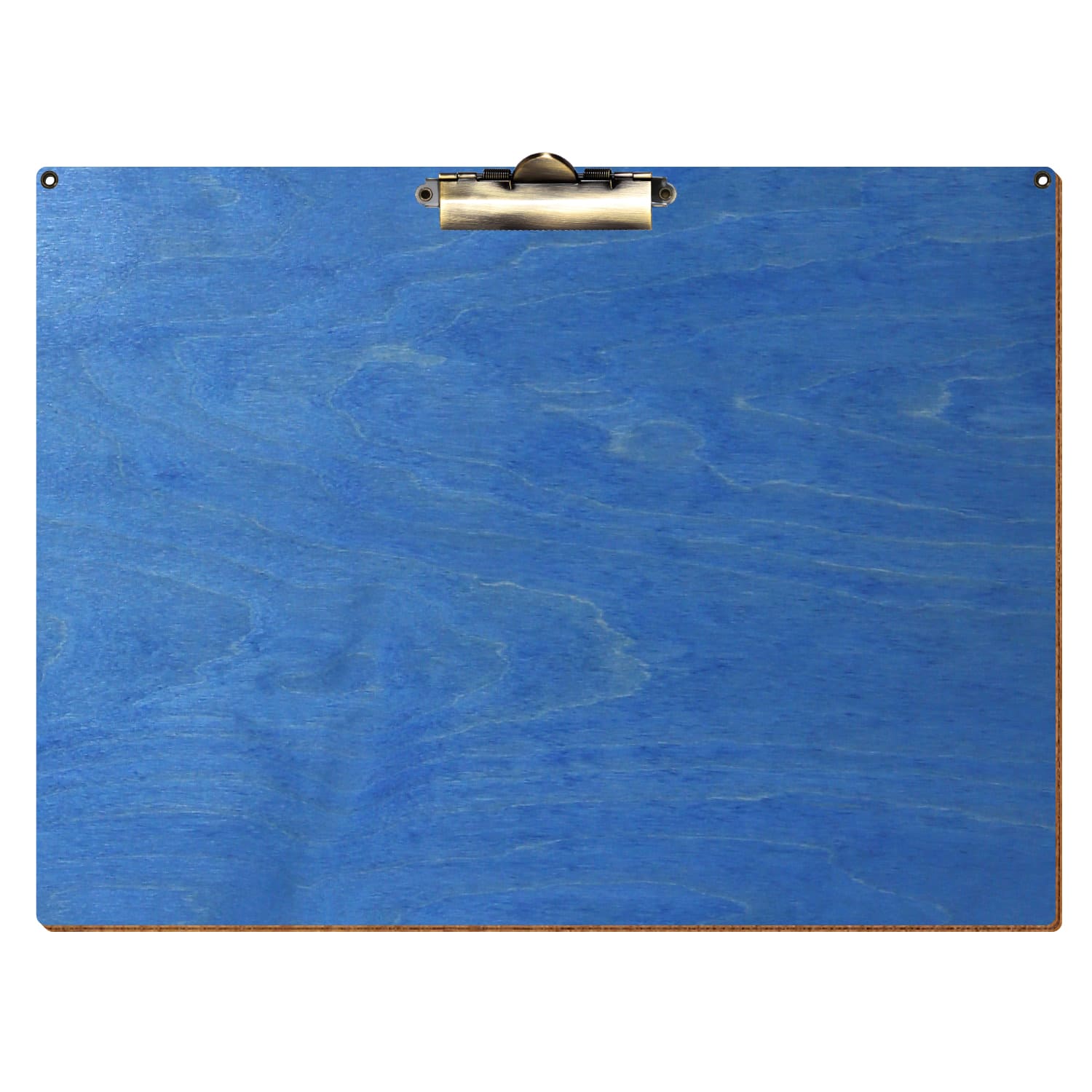 Klemmbrett Standardform Kornblumenblau mit 2 Ösen A3 querkant Zahnklemme antik