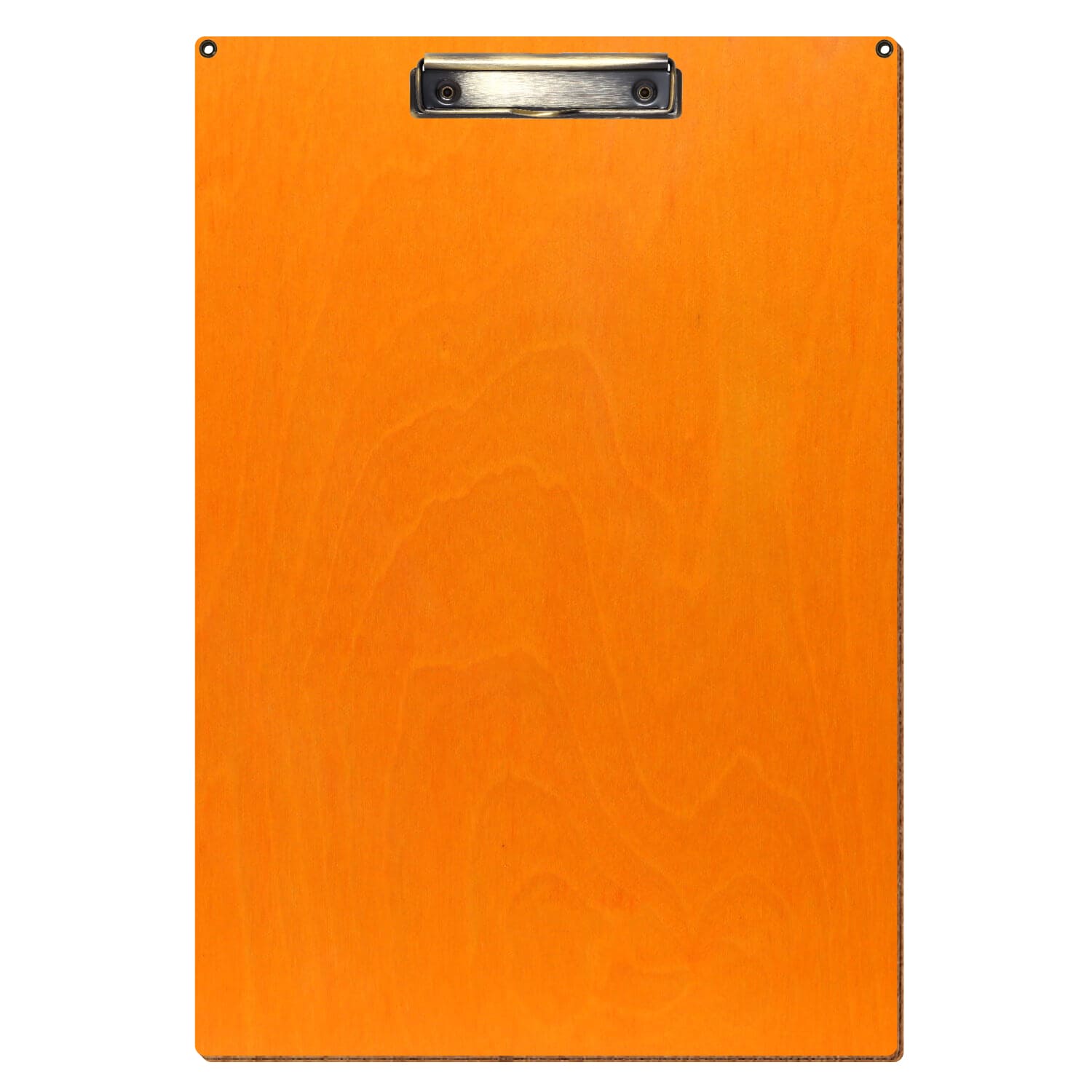Klemmbrett Standardform Orange mit 2 Ösen A3 hochkant Bügelklemme antik