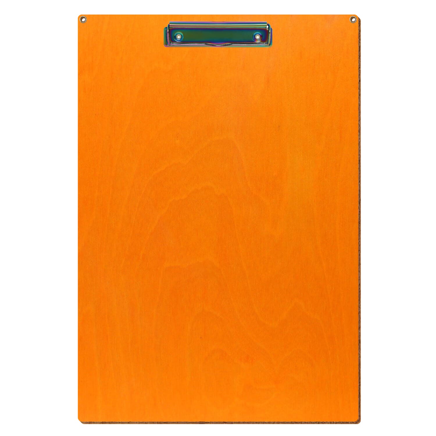 Klemmbrett Standardform Orange mit 2 Ösen A3 hochkant Bügelklemme Regenbogen