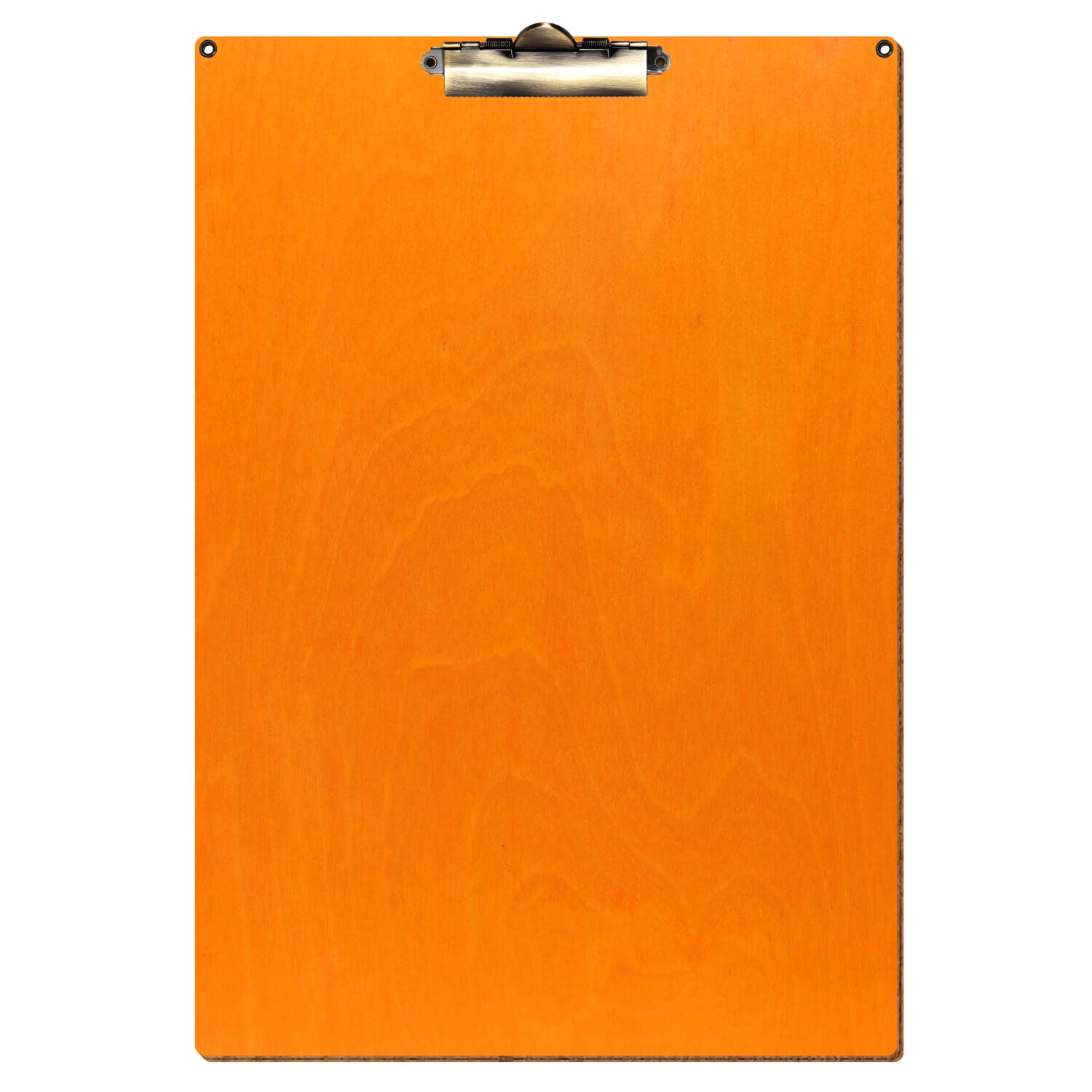 Klemmbrett Standardform Orange mit 2 Ösen A3 hochkant Zahnklemme antik