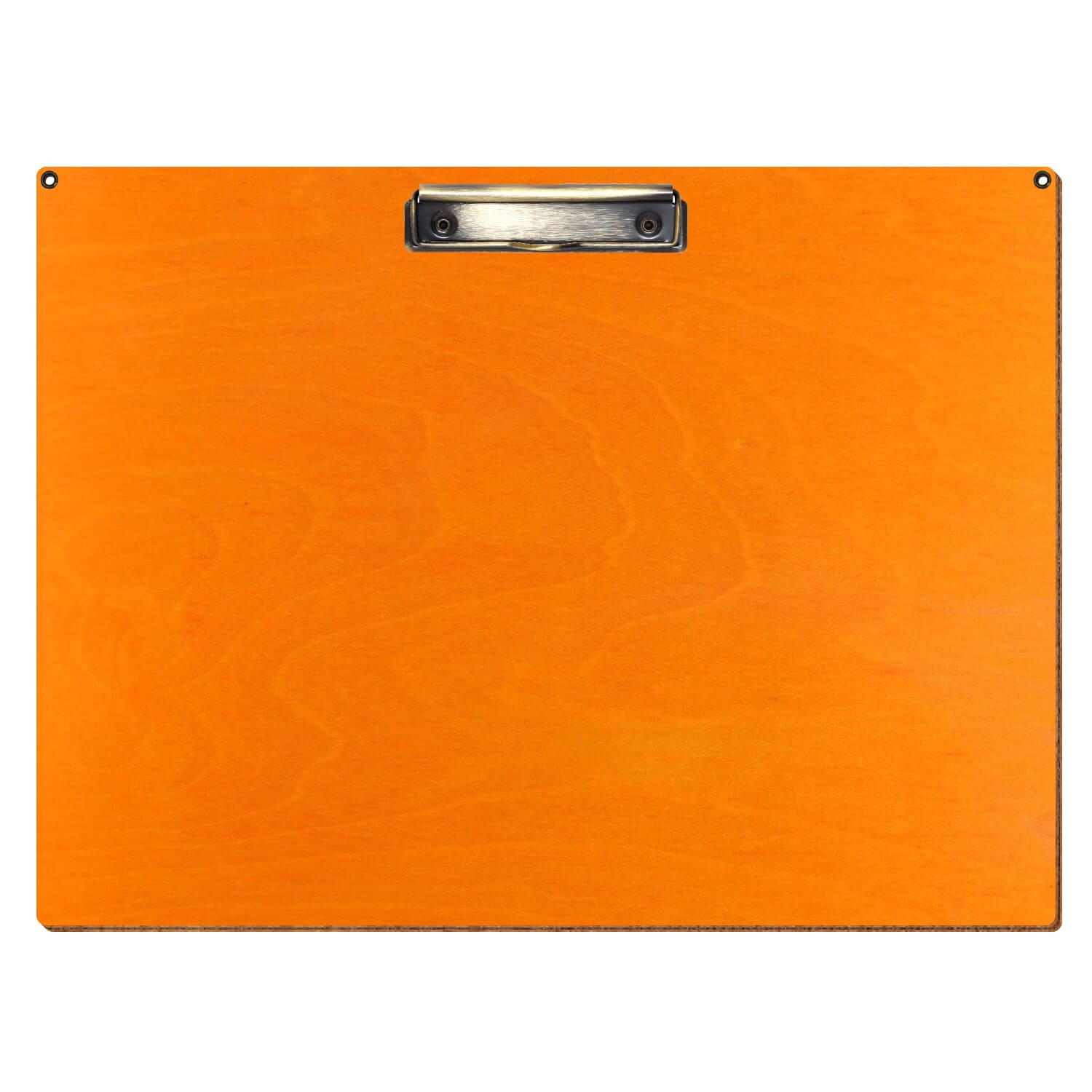 Klemmbrett Standardform Orange mit 2 Ösen A3 querkant Bügelklemme antik