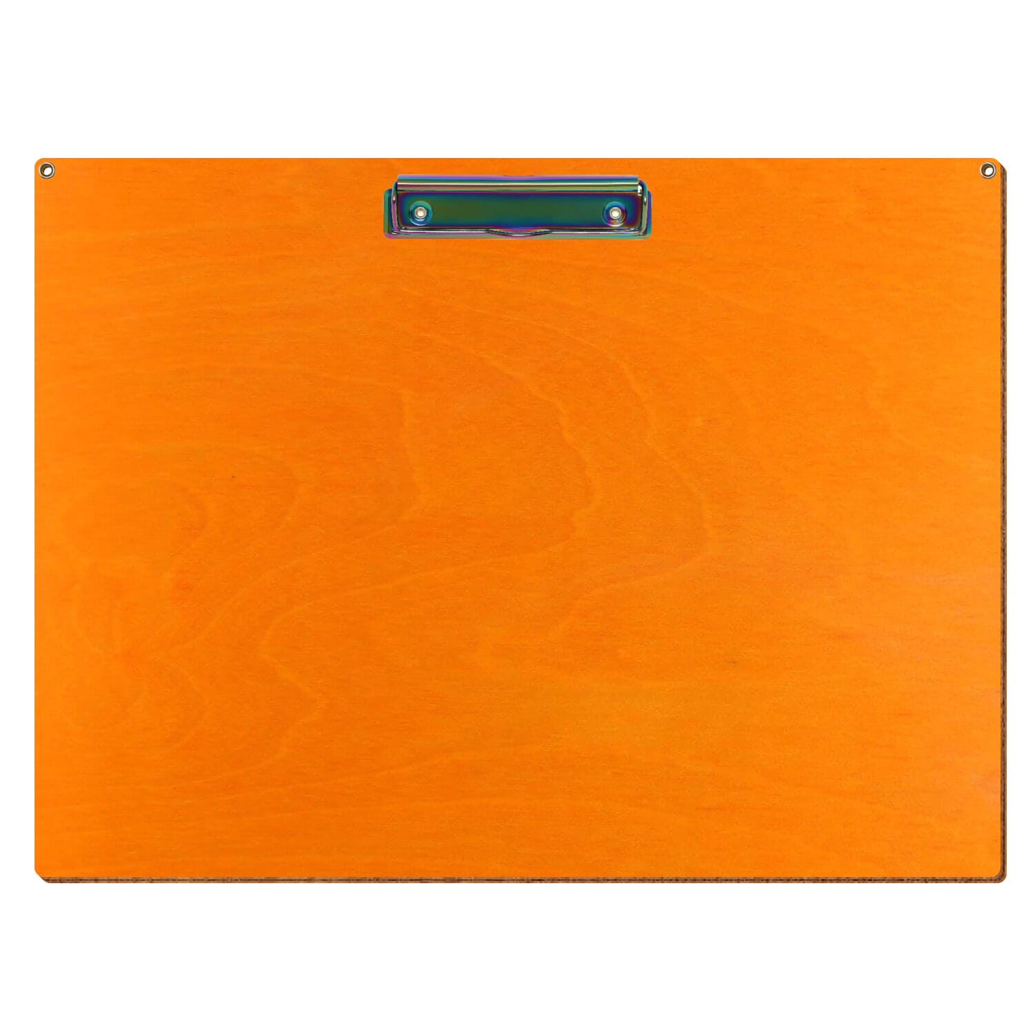 Klemmbrett Standardform Orange mit 2 Ösen A3 querkant Bügelklemme Regenbogen