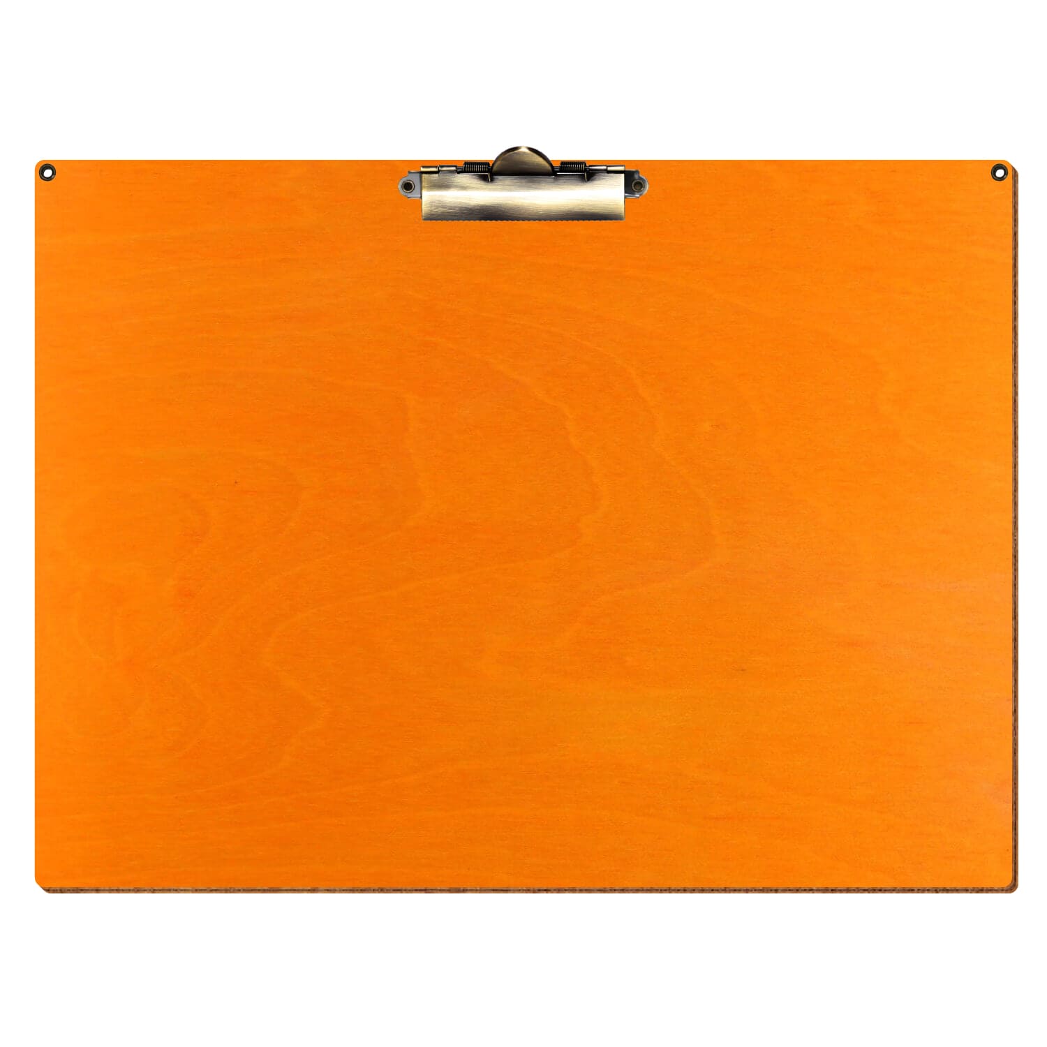 Klemmbrett Standardform Orange mit 2 Ösen A3 querkant Zahnklemme antik