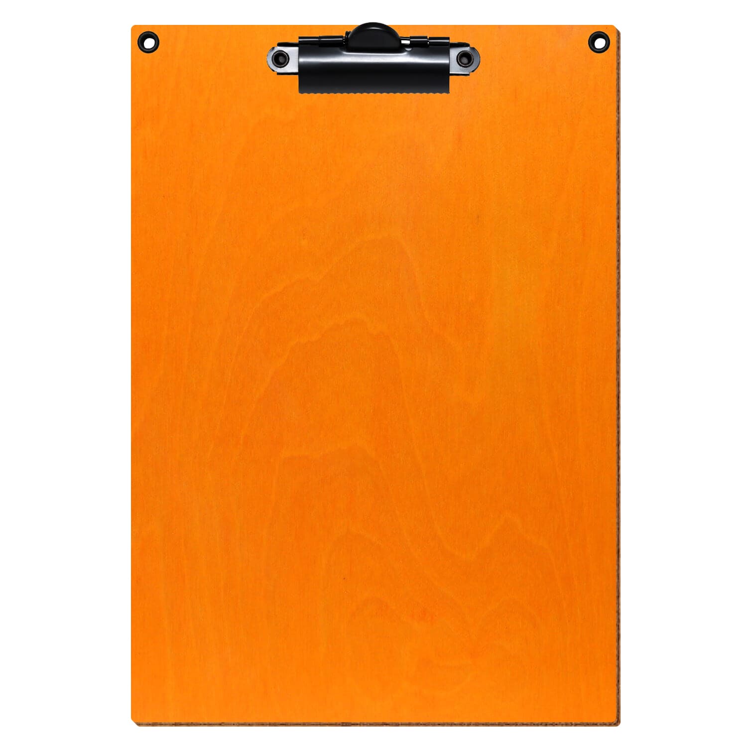 Klemmbrett Standardform Orange mit 2 Ösen A5 hochkant Zahnklemme schwarz