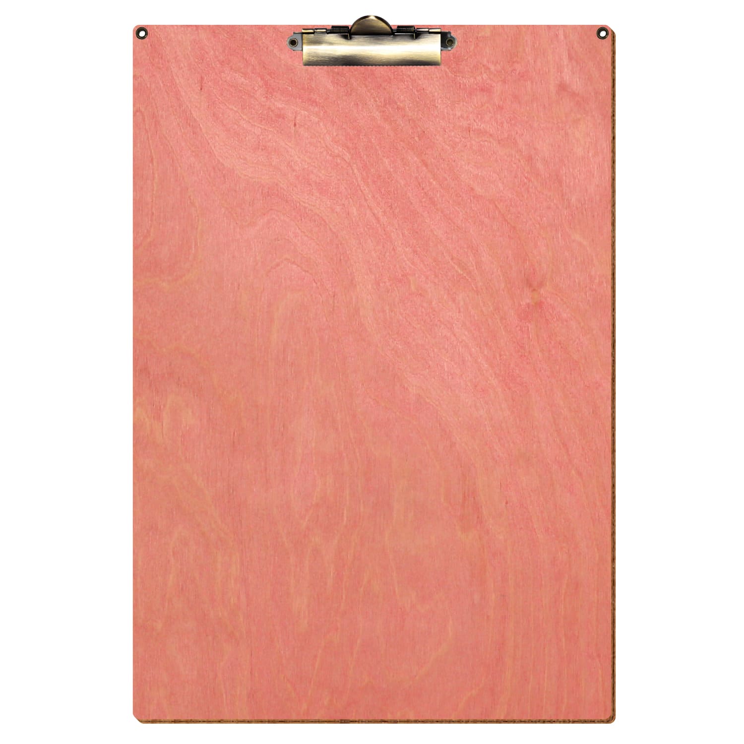 Klemmbrett Standardform Rosa mit 2 Ösen A3 hochkant Zahnklemme antik