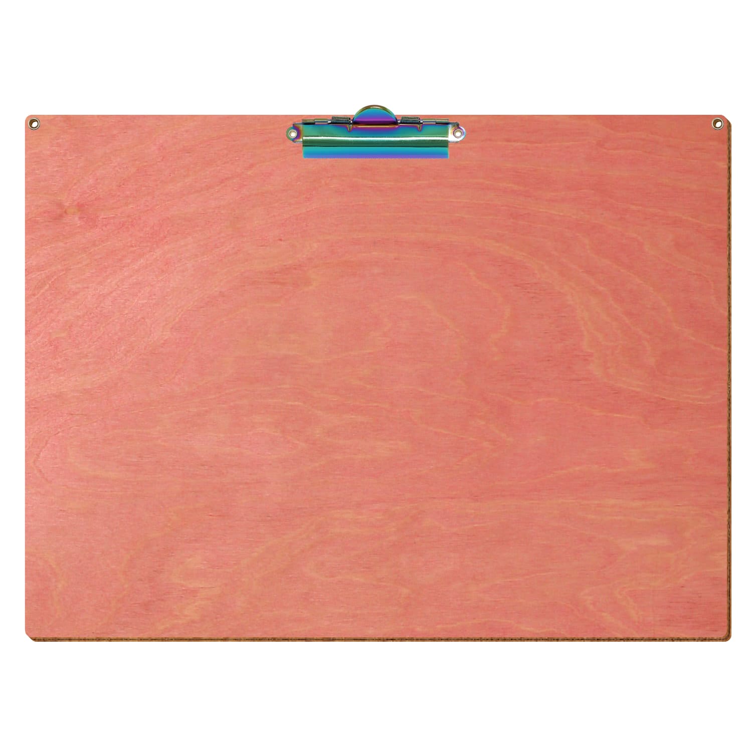 Klemmbrett Standardform Rosa mit 2 Ösen A3 querkant Zahnklemme Regenbogen