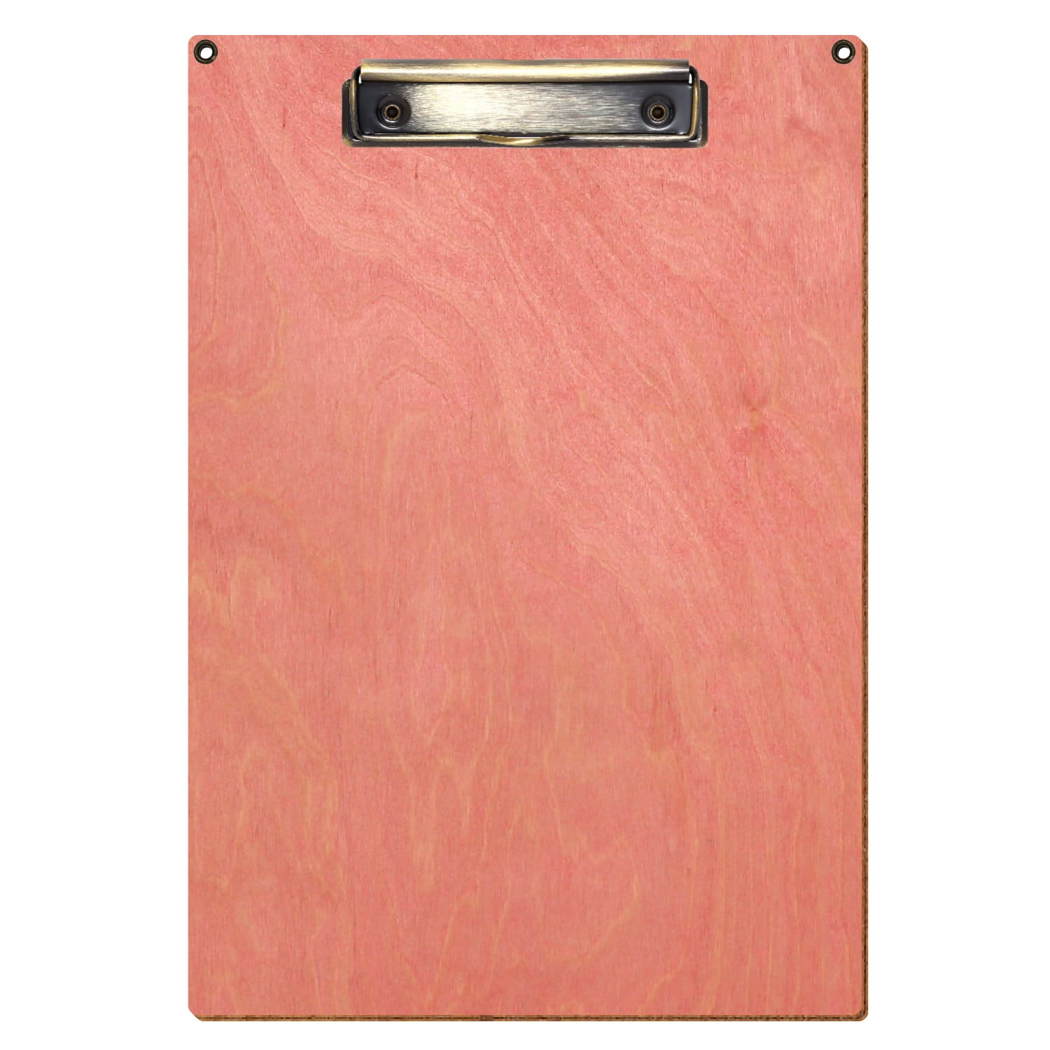 Klemmbrett Standardform Rosa mit 2 Ösen A4 hochkant Bügelklemme antik