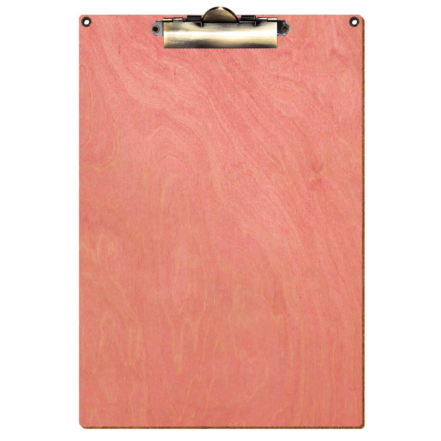 Klemmbrett Standardform Rosa mit 2 Ösen A4 hochkant Zahnklemme antik