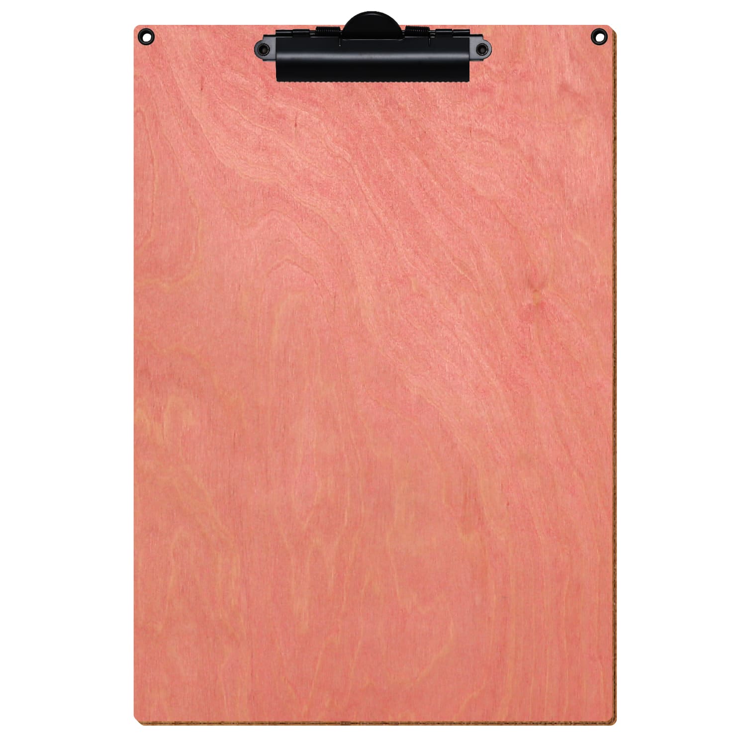 Klemmbrett Standardform Rosa mit 2 Ösen A4 hochkant Zahnklemme schwarz