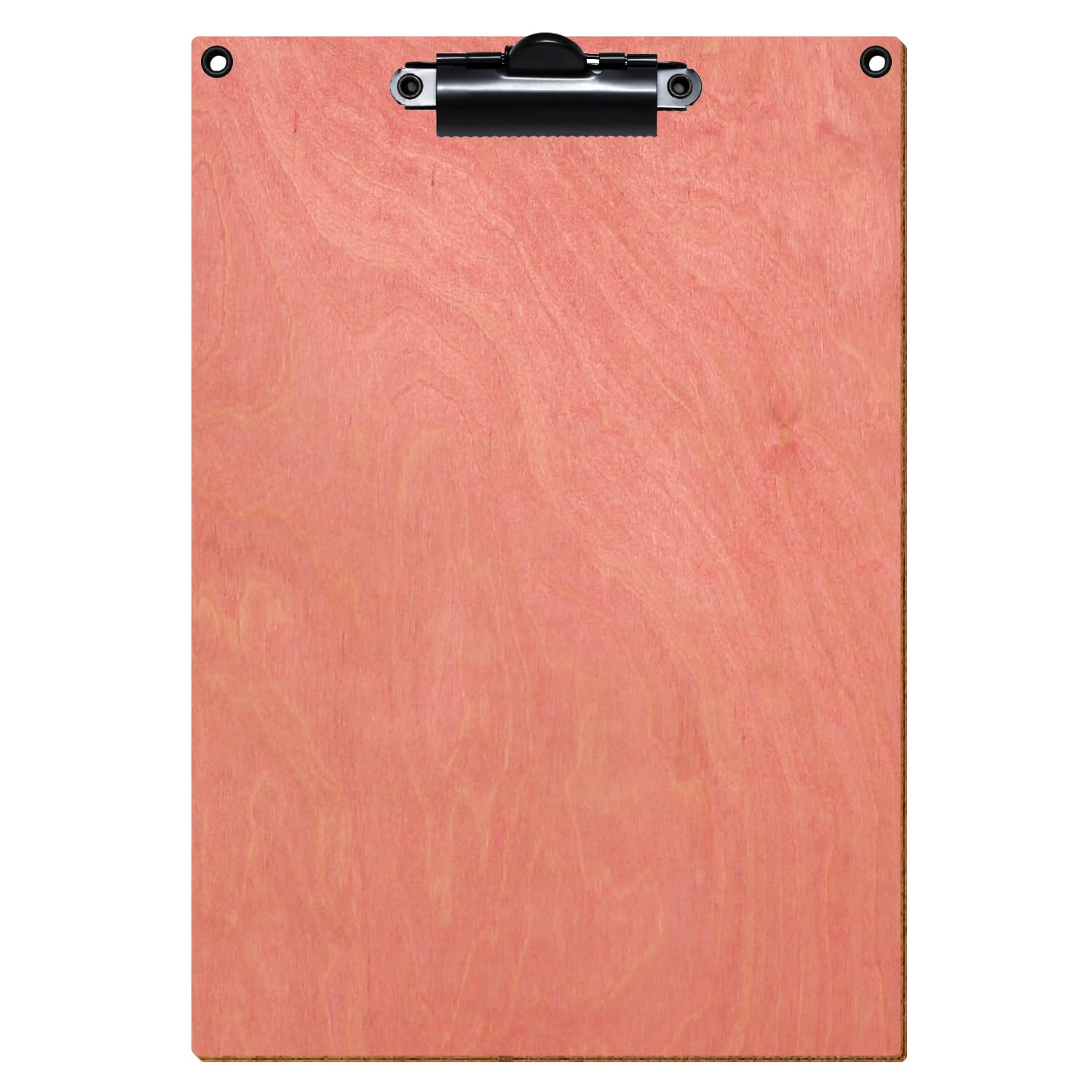 Klemmbrett Standardform Rosa mit 2 Ösen A5 hochkant Zahnklemme schwarz