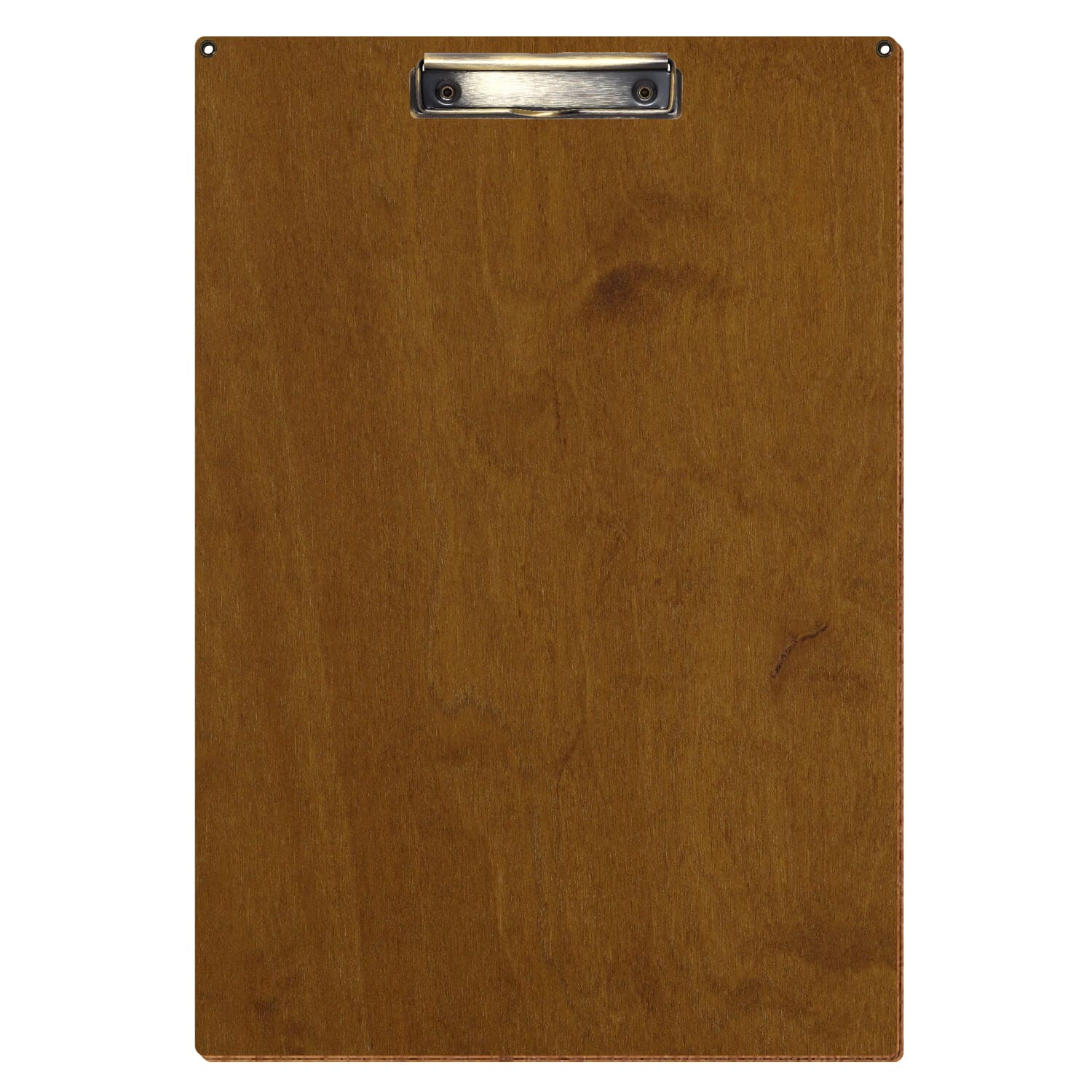 Klemmbrett Standardform Teak mit 2 Ösen A3 hochkant Bügelklemme antik