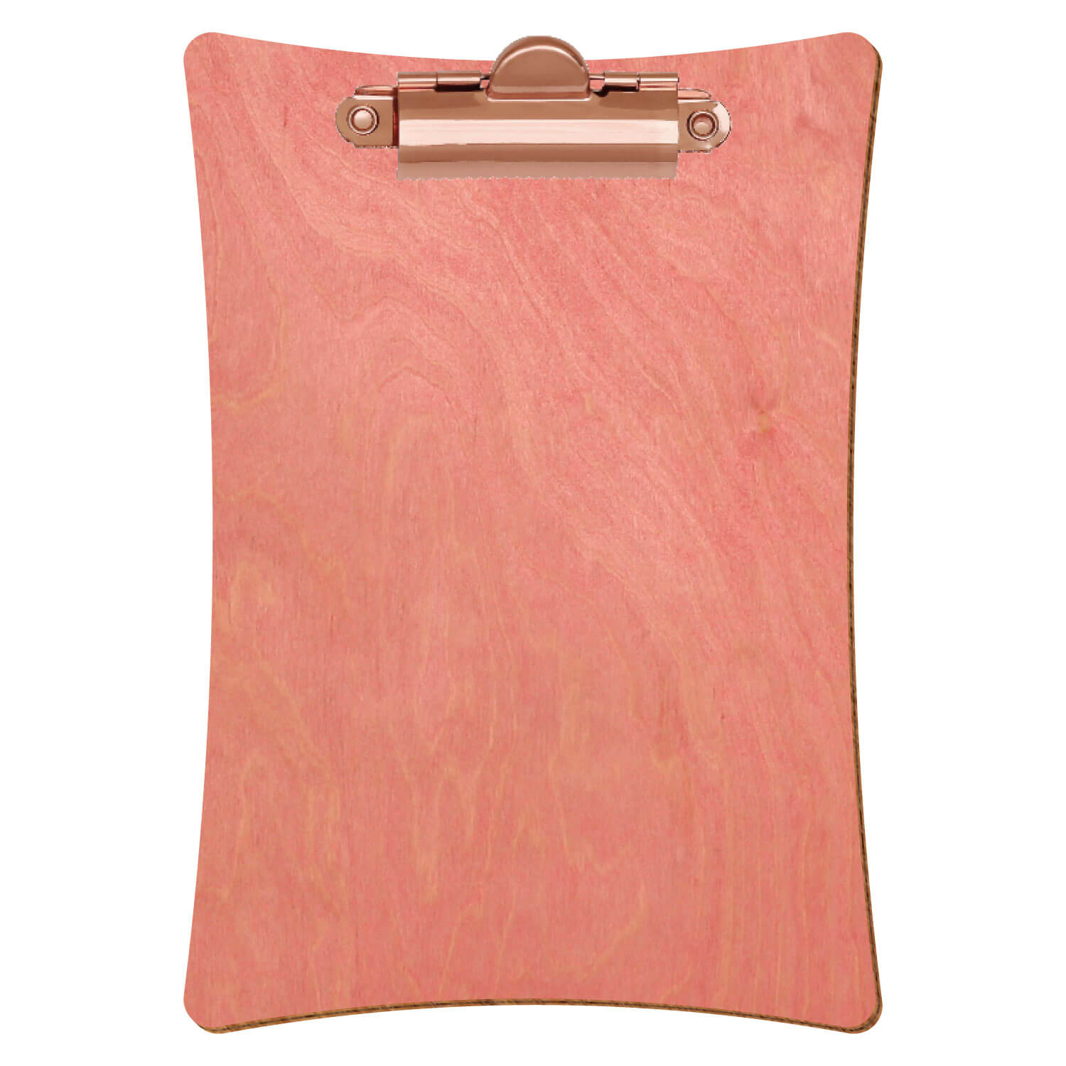 Klemmbrett konkav Rosa A6 hochkant Zahnklemme roségold
