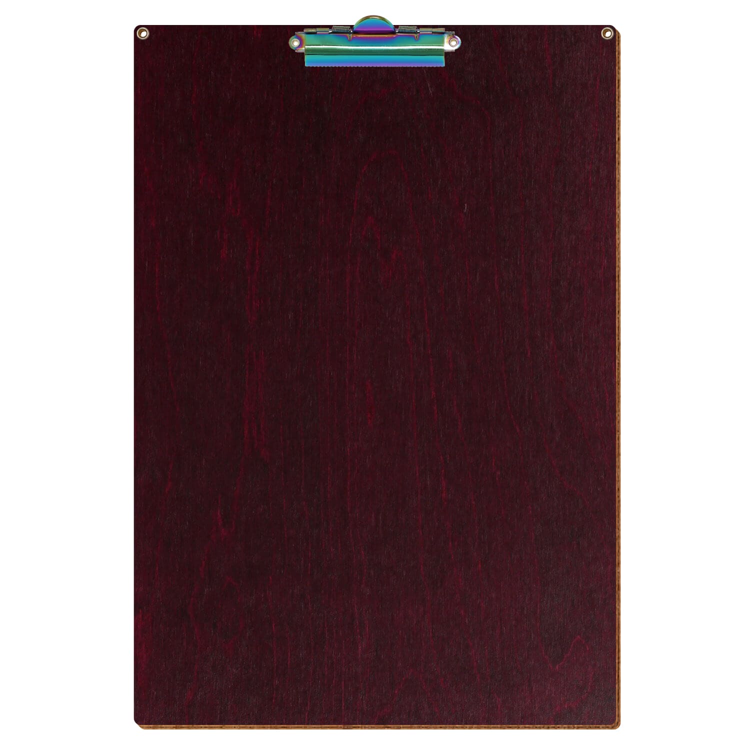 Klemmbrett Standardform Violett mit 2 Ösen A3 hochkant Zahnklemme Regenbogen