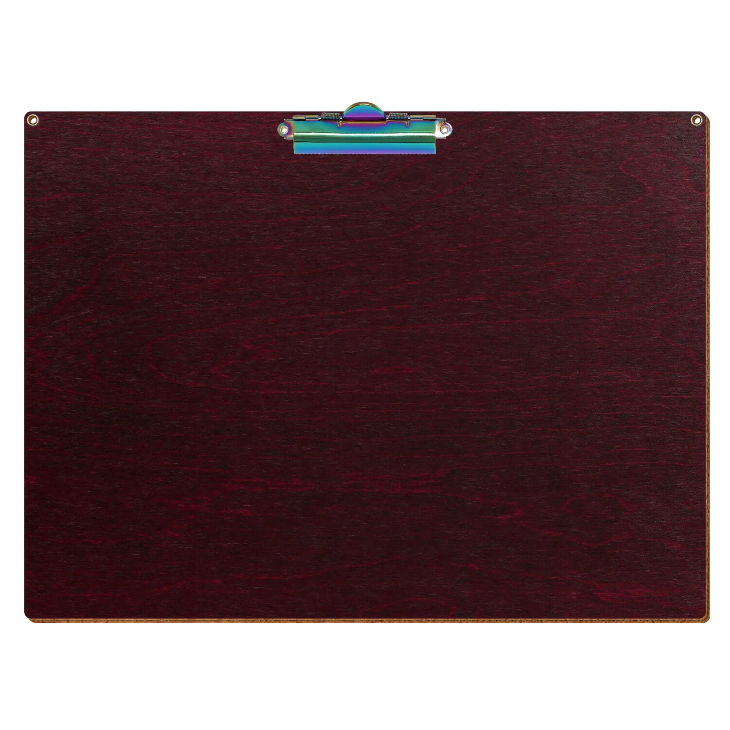 Klemmbrett Standardform Violett mit 2 Ösen A3 querkant Zahnklemme Regenbogen