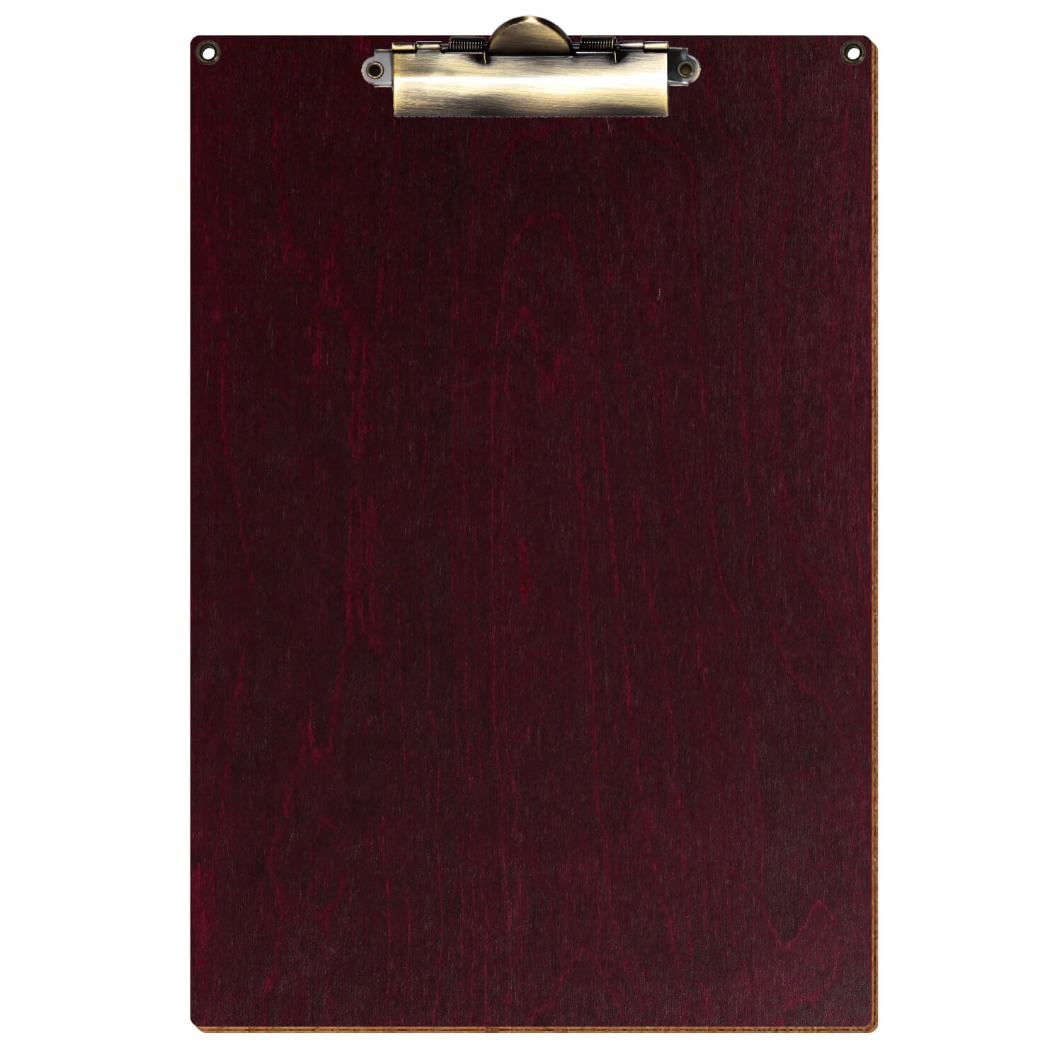Klemmbrett Standardform Violett mit 2 Ösen A4 hochkant Zahnklemme antik
