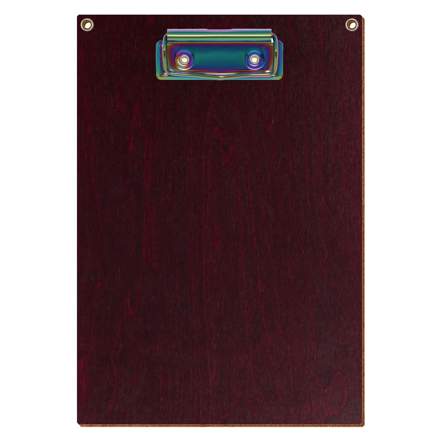 Klemmbrett Standardform Violett mit 2 Ösen A5 hochkant Bügelklemme Regenbogen