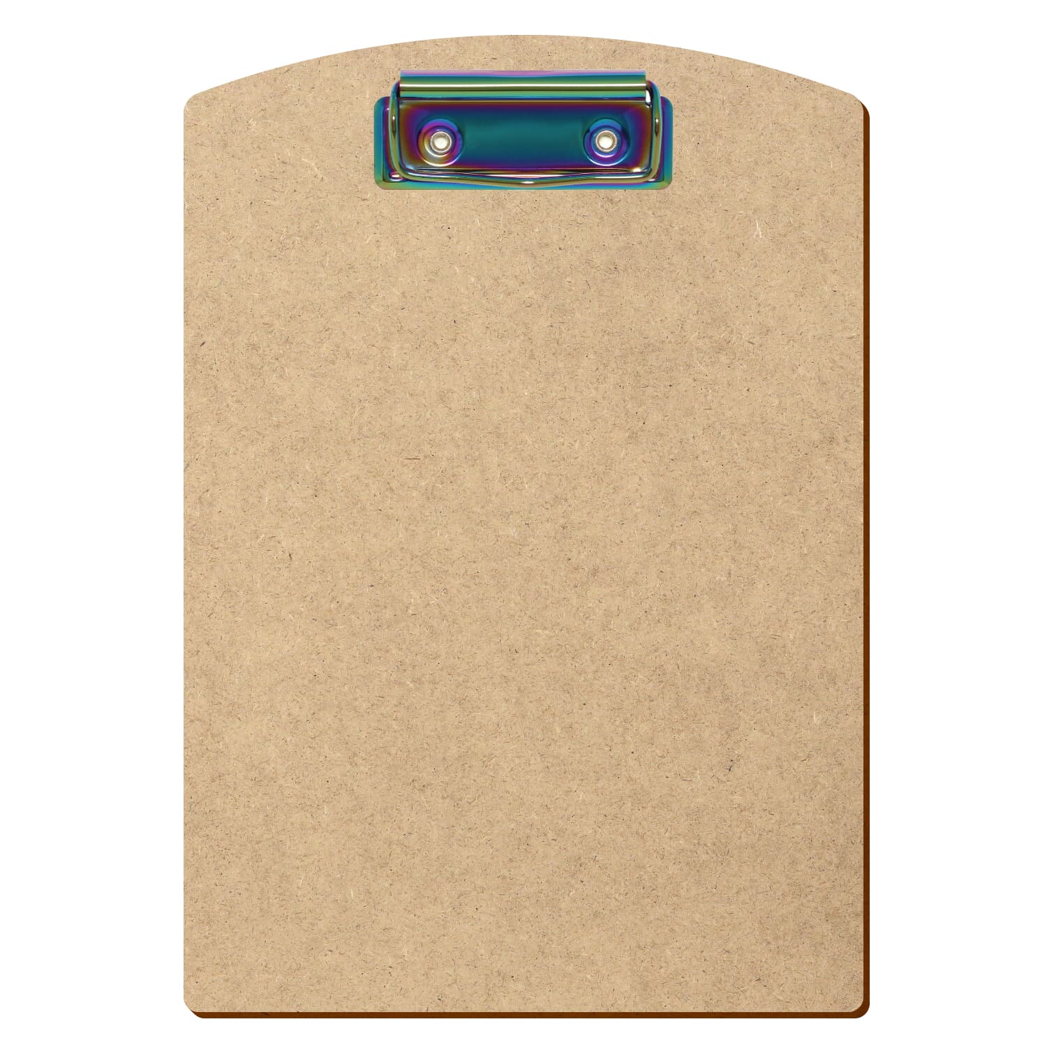 Klemmbrett Segmentform HDF A5 hochkant Bügelklemme Regenbogen