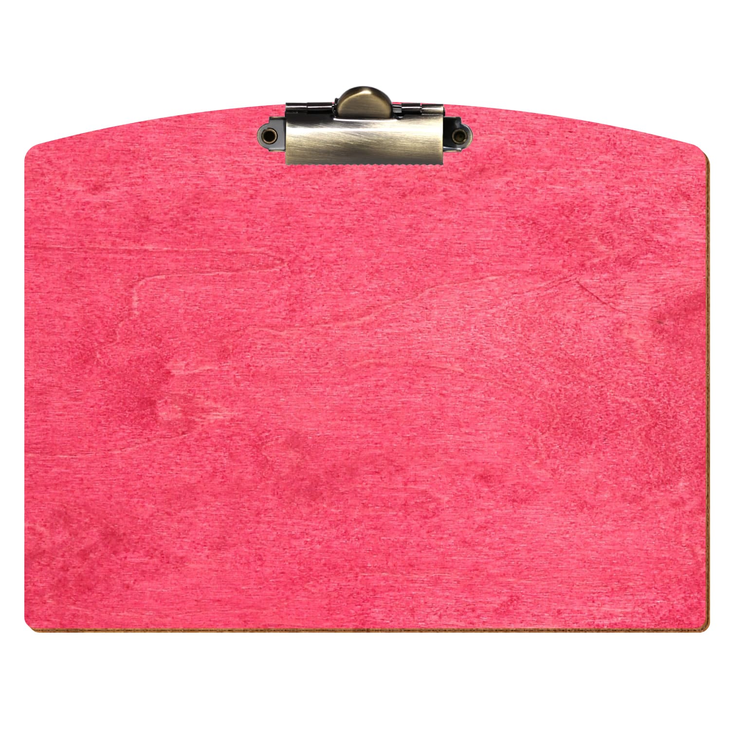 Klemmbrett Segmentform Dunkelpink A5 querkant Zahnklemme antik