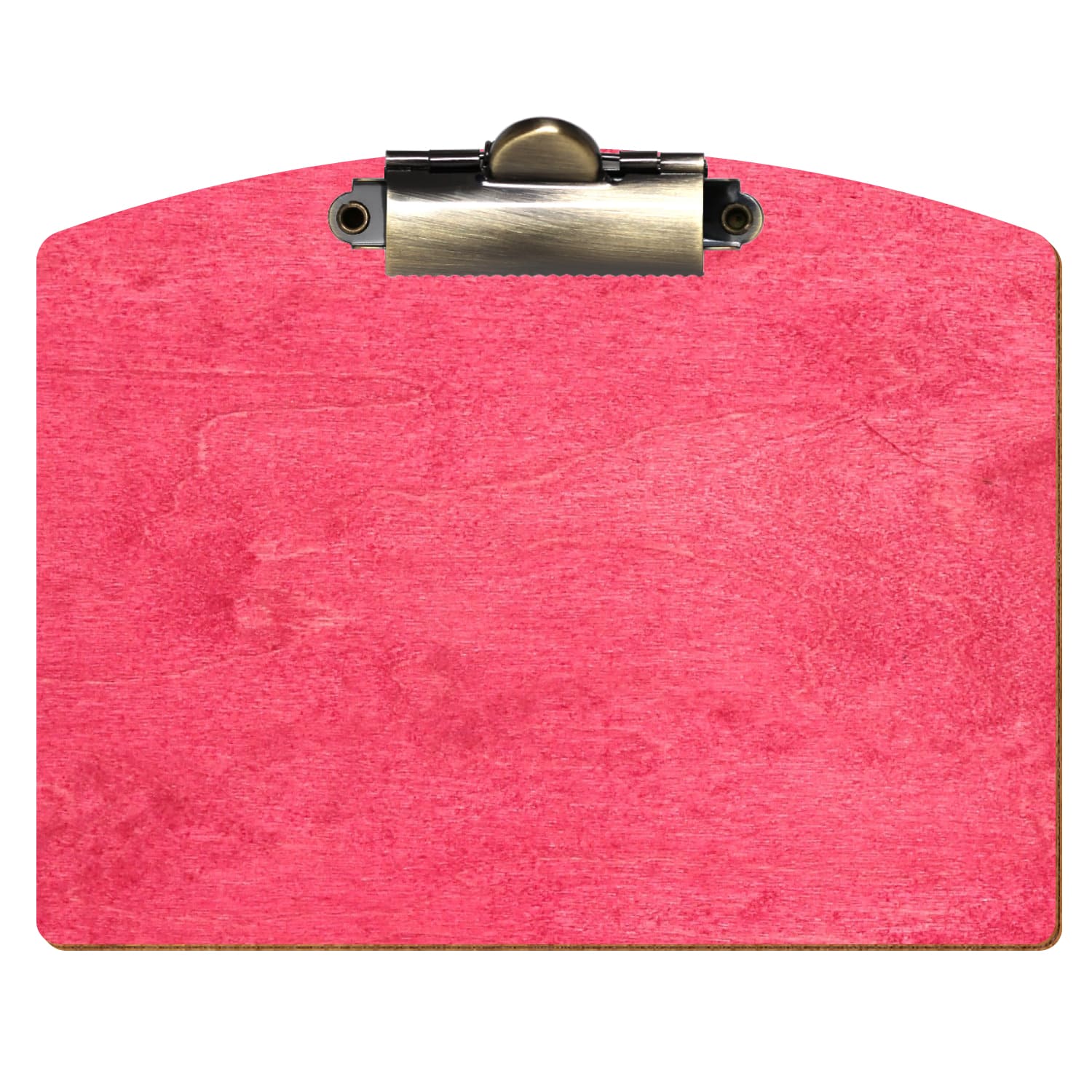 Klemmbrett Segmentform Dunkelpink A6 querkant Zahnklemme antik