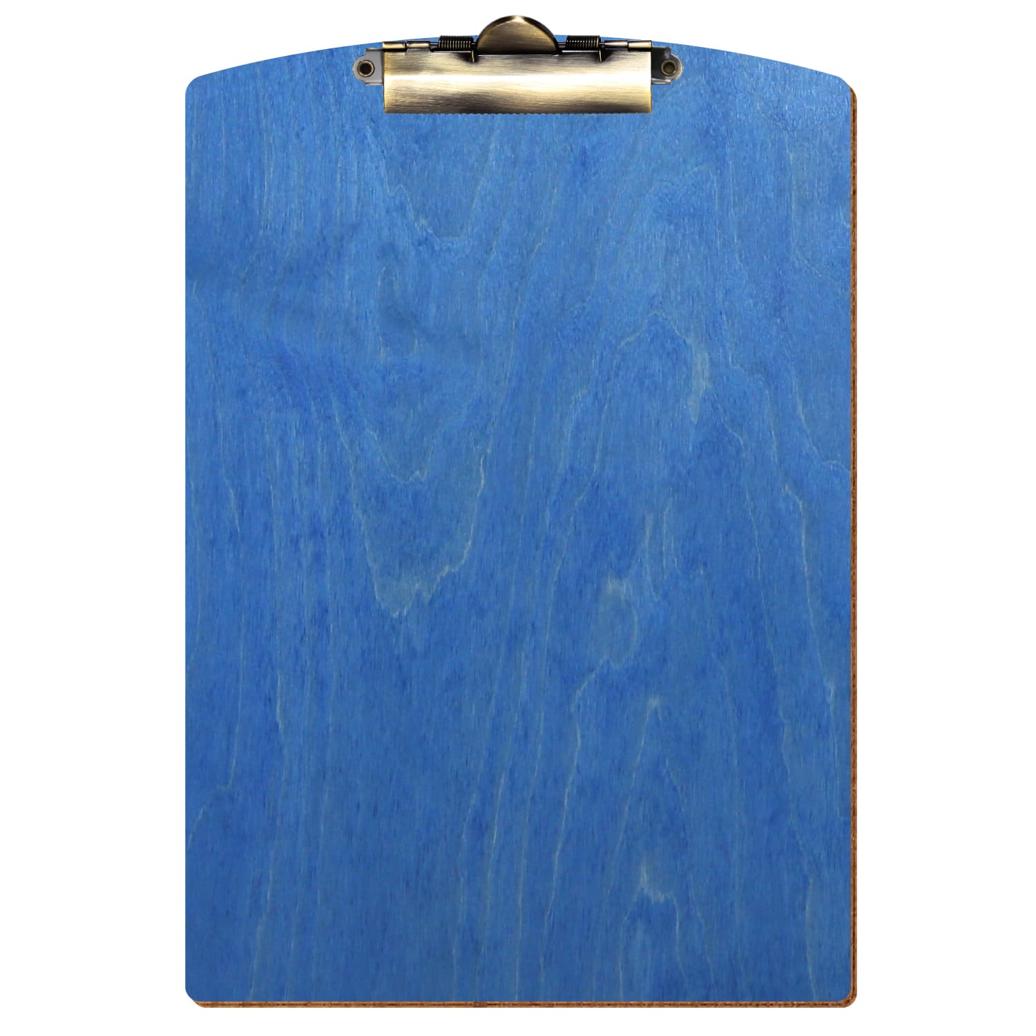 Klemmbrett Segmentform Kornblumenblau A4 hochkant Zahnklemme antik